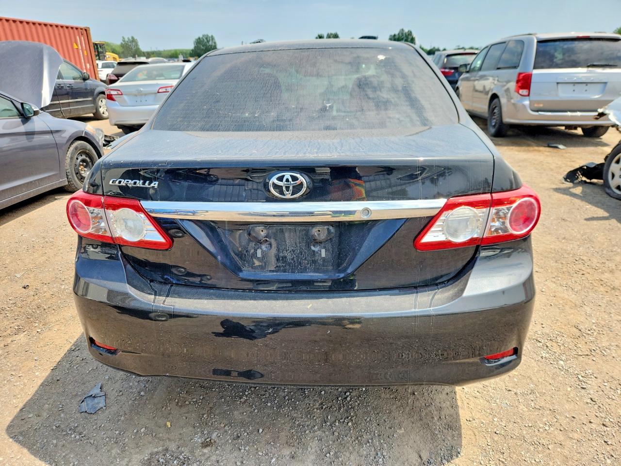 2011 Toyota Corolla Base Black vin: 2T1BU4EE0BC550932