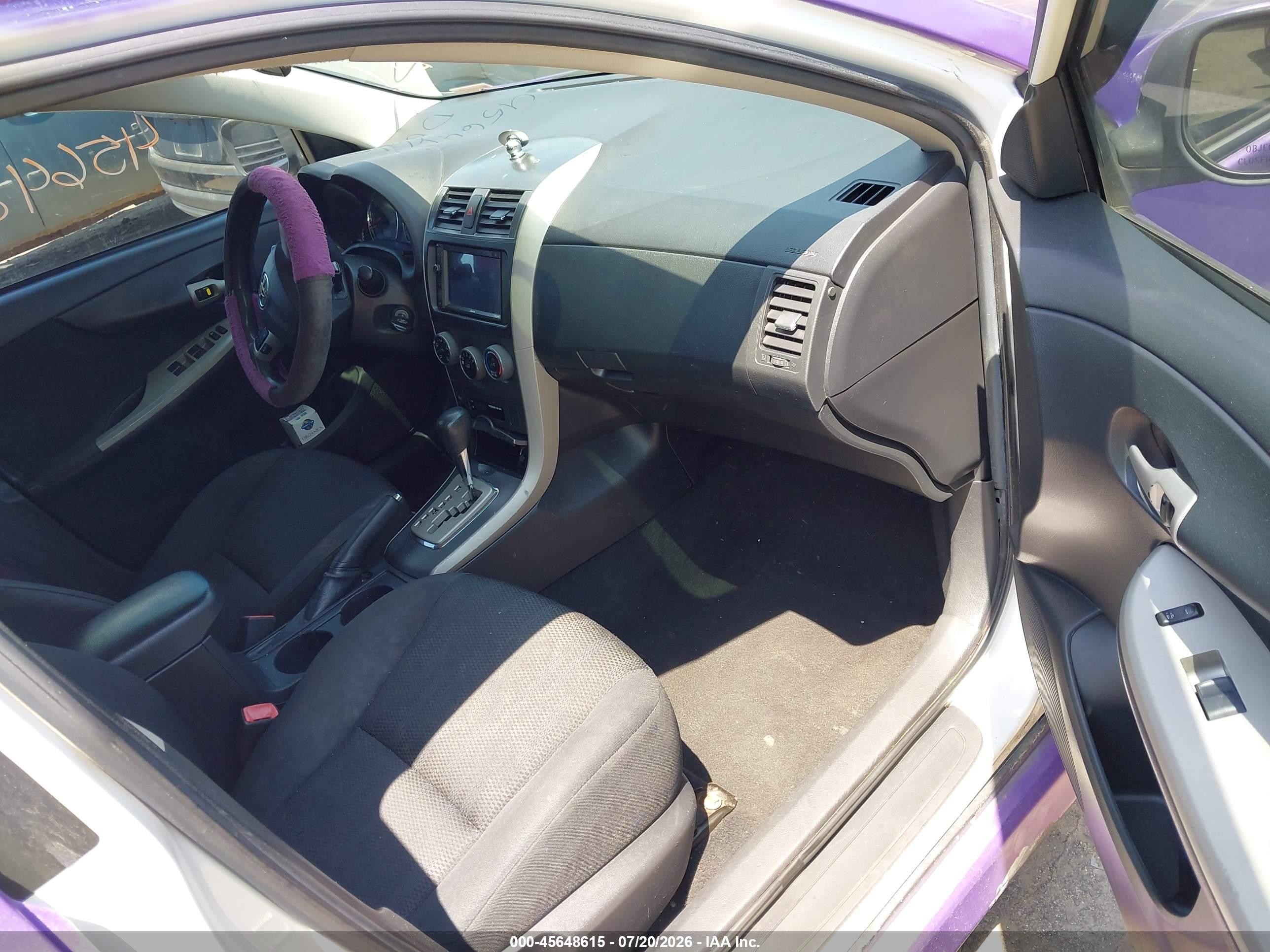2011 Toyota Corolla S Purple vin: 2T1BU4EE0BC553622