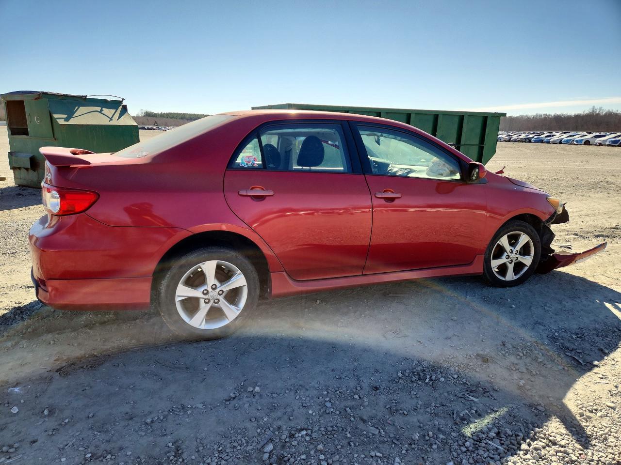 2011 Toyota Corolla Base Red vin: 2T1BU4EE0BC579573