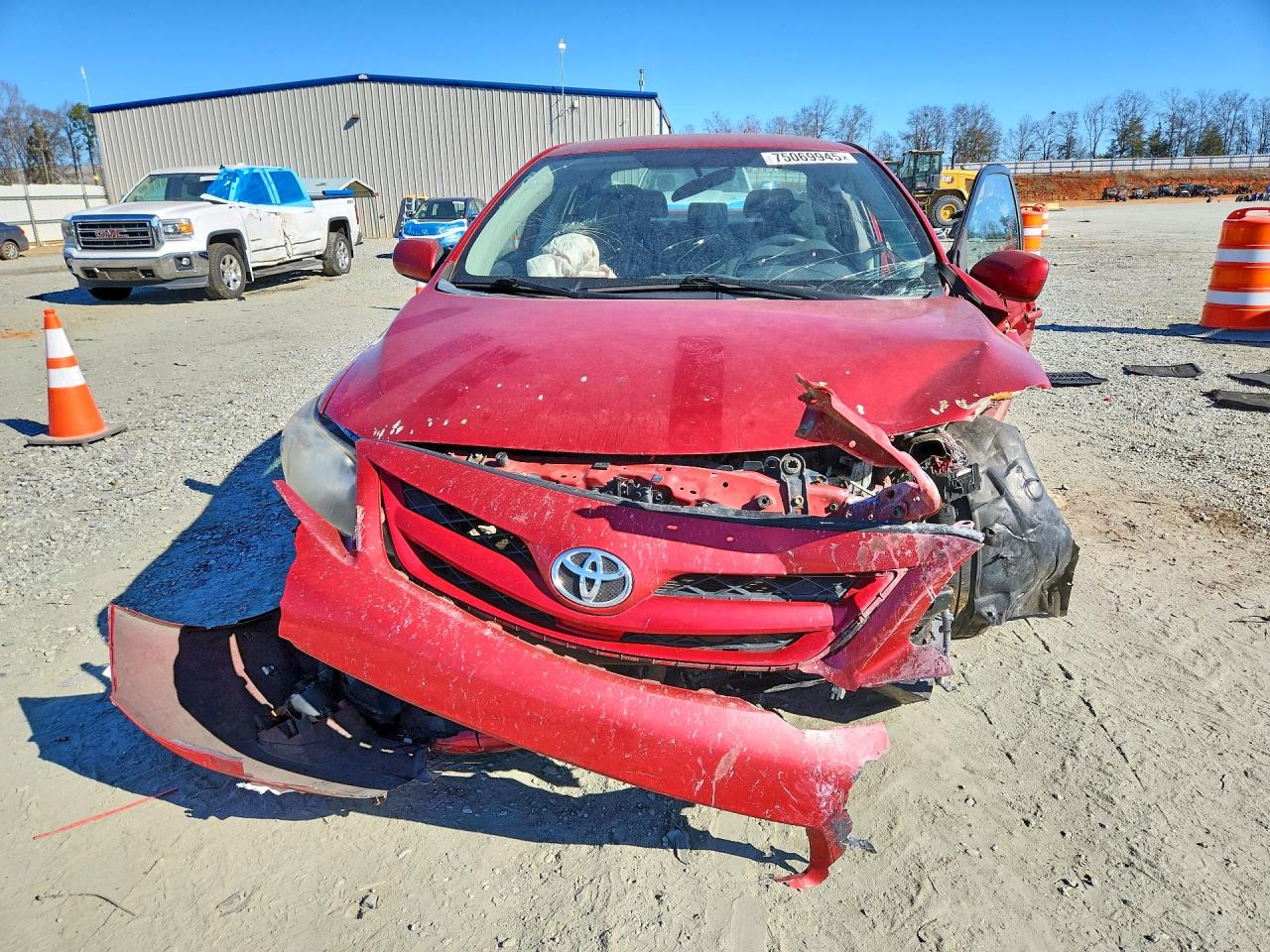 2011 Toyota Corolla Base Red vin: 2T1BU4EE0BC579573