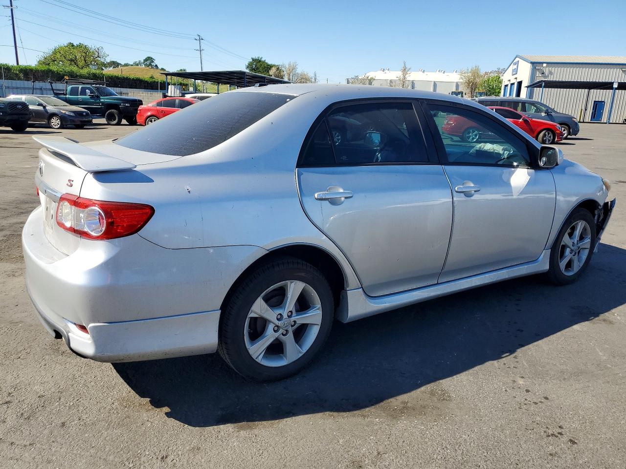 2011 Toyota Corolla S Silver vin: 2T1BU4EE0BC598284