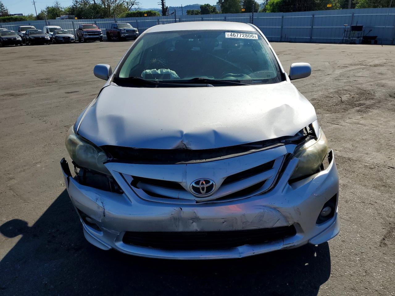 2011 Toyota Corolla S Silver vin: 2T1BU4EE0BC598284