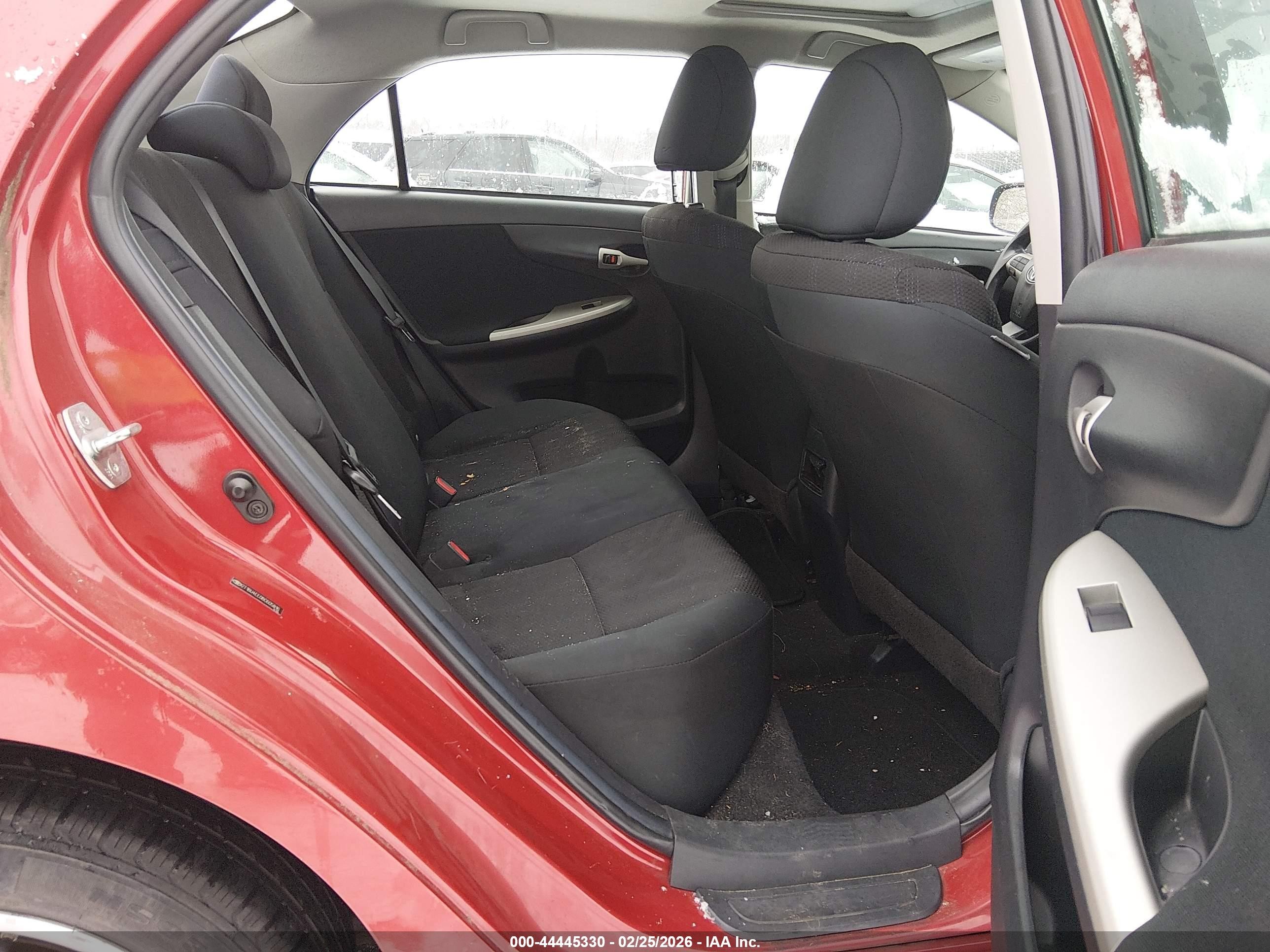 2011 Toyota Corolla S Red vin: 2T1BU4EE0BC605816