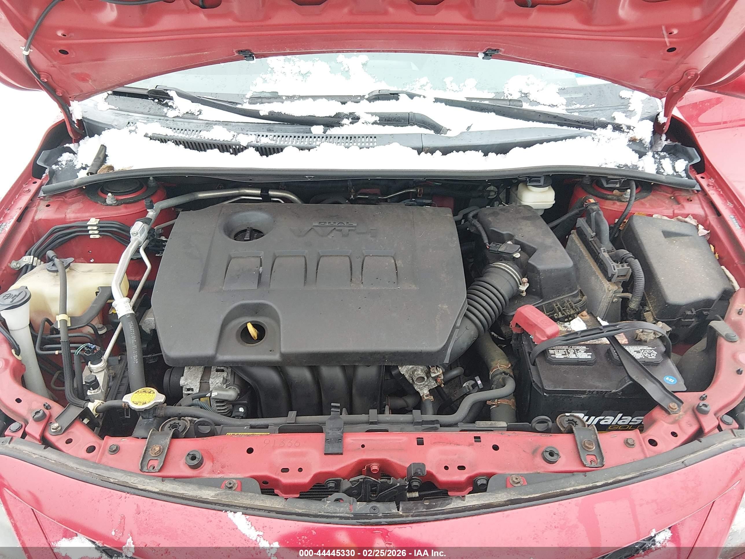 2011 Toyota Corolla S Red vin: 2T1BU4EE0BC605816