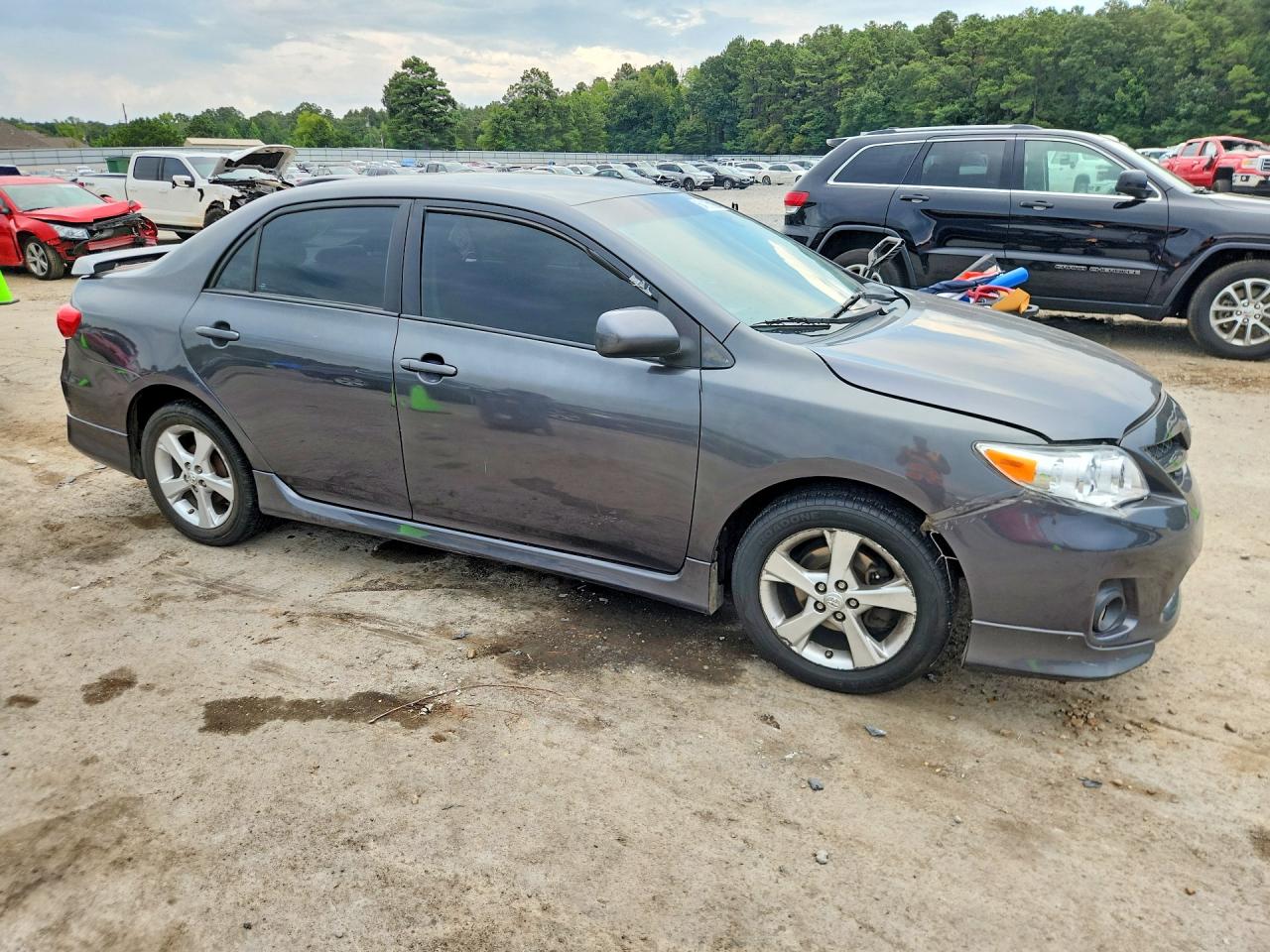 2011 Toyota Corolla S Gray vin: 2T1BU4EE0BC606688