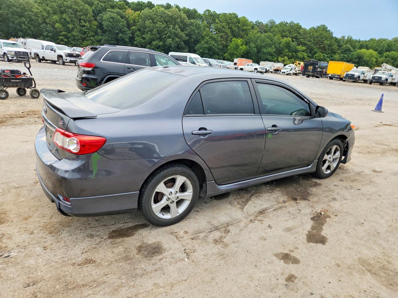 2011 Toyota Corolla S Gray vin: 2T1BU4EE0BC606688