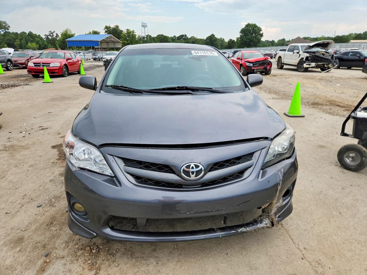 2011 Toyota Corolla S Gray vin: 2T1BU4EE0BC606688