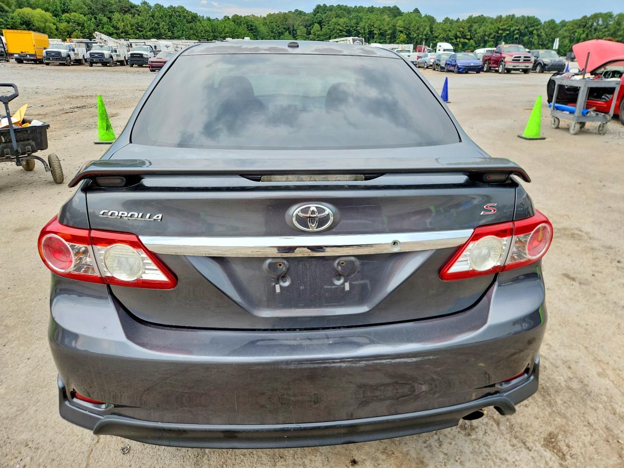 2011 Toyota Corolla S Gray vin: 2T1BU4EE0BC606688