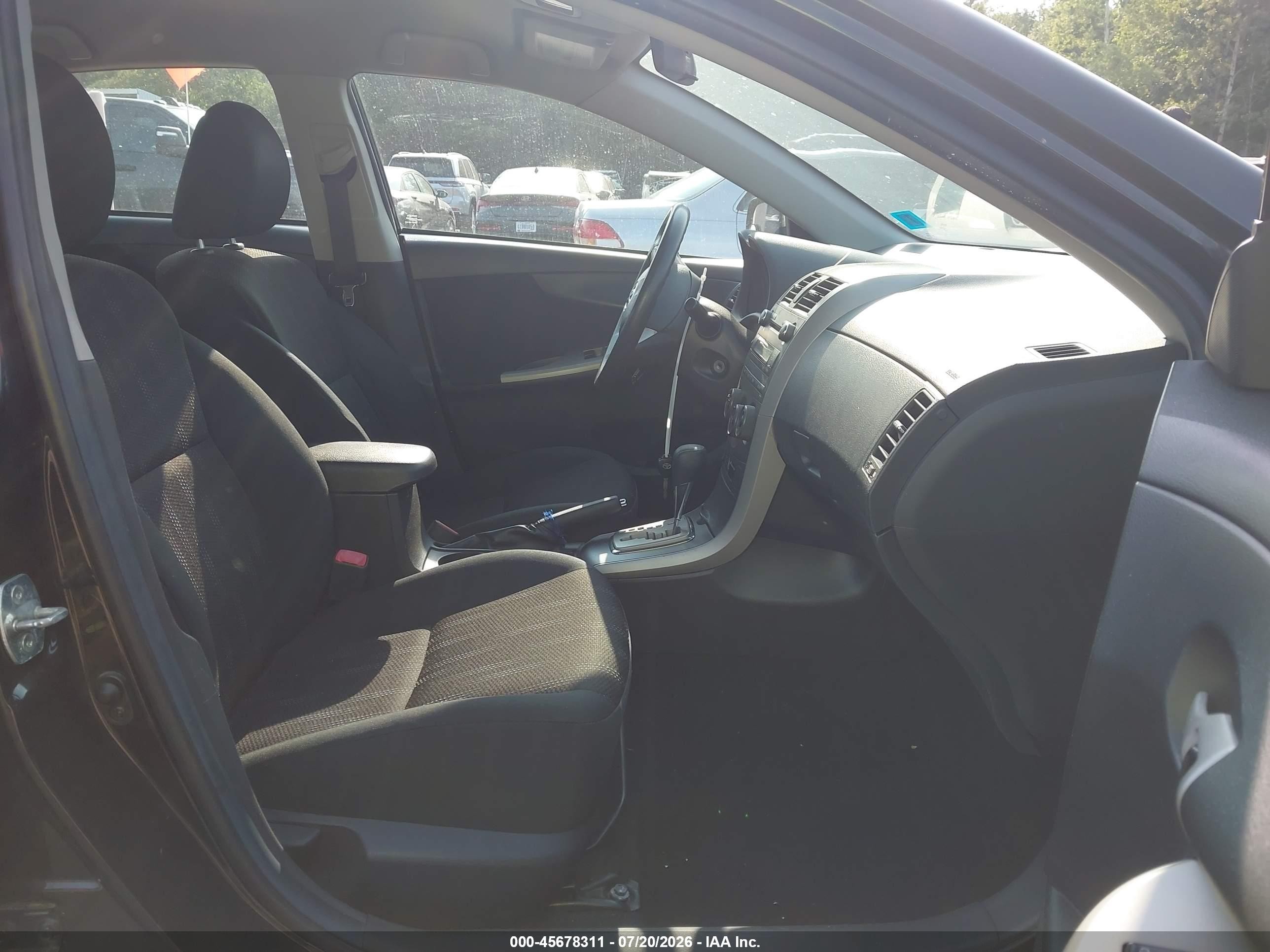 2011 Toyota Corolla S Black vin: 2T1BU4EE0BC616458