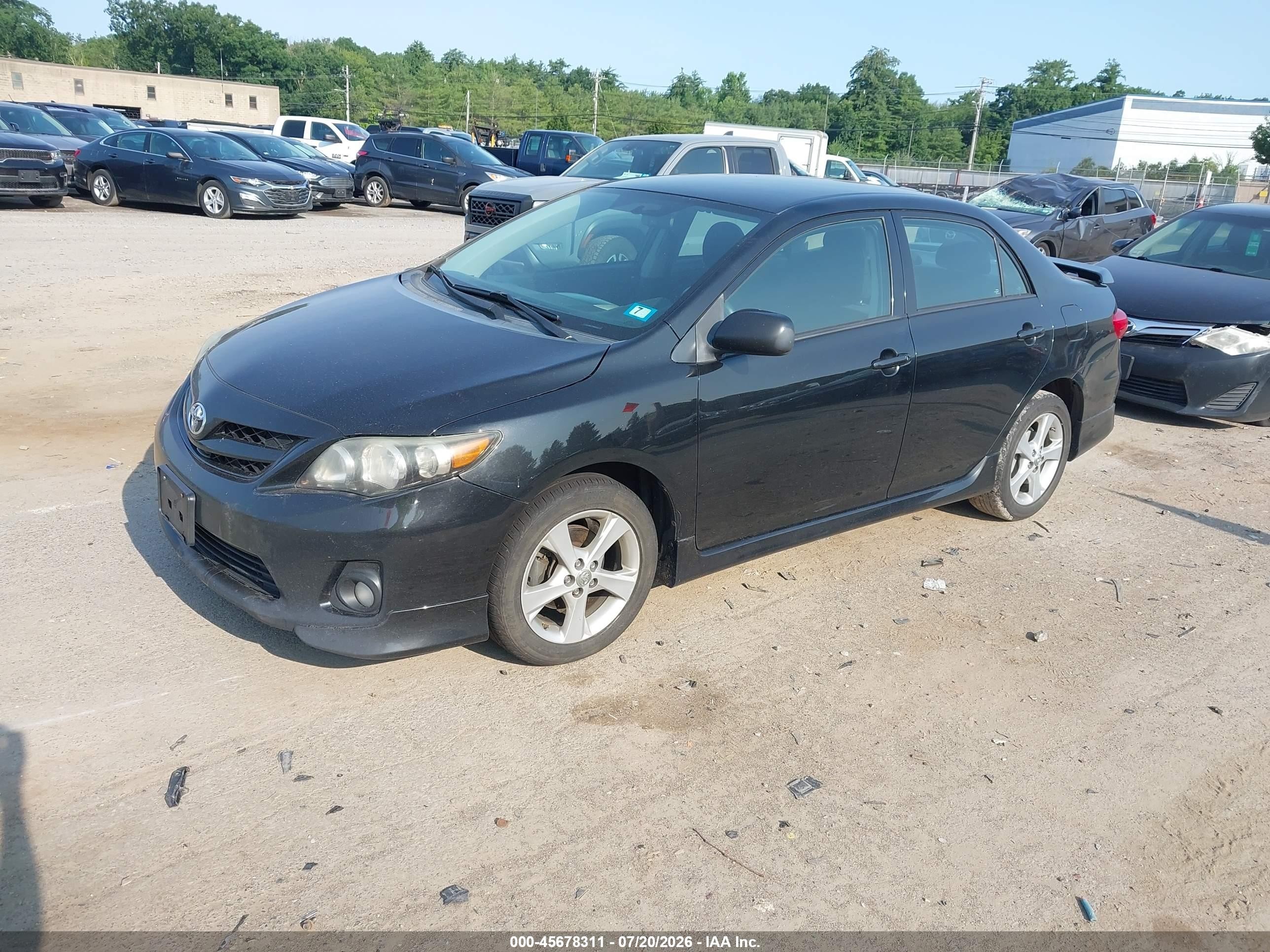 2011 Toyota Corolla S Black vin: 2T1BU4EE0BC616458