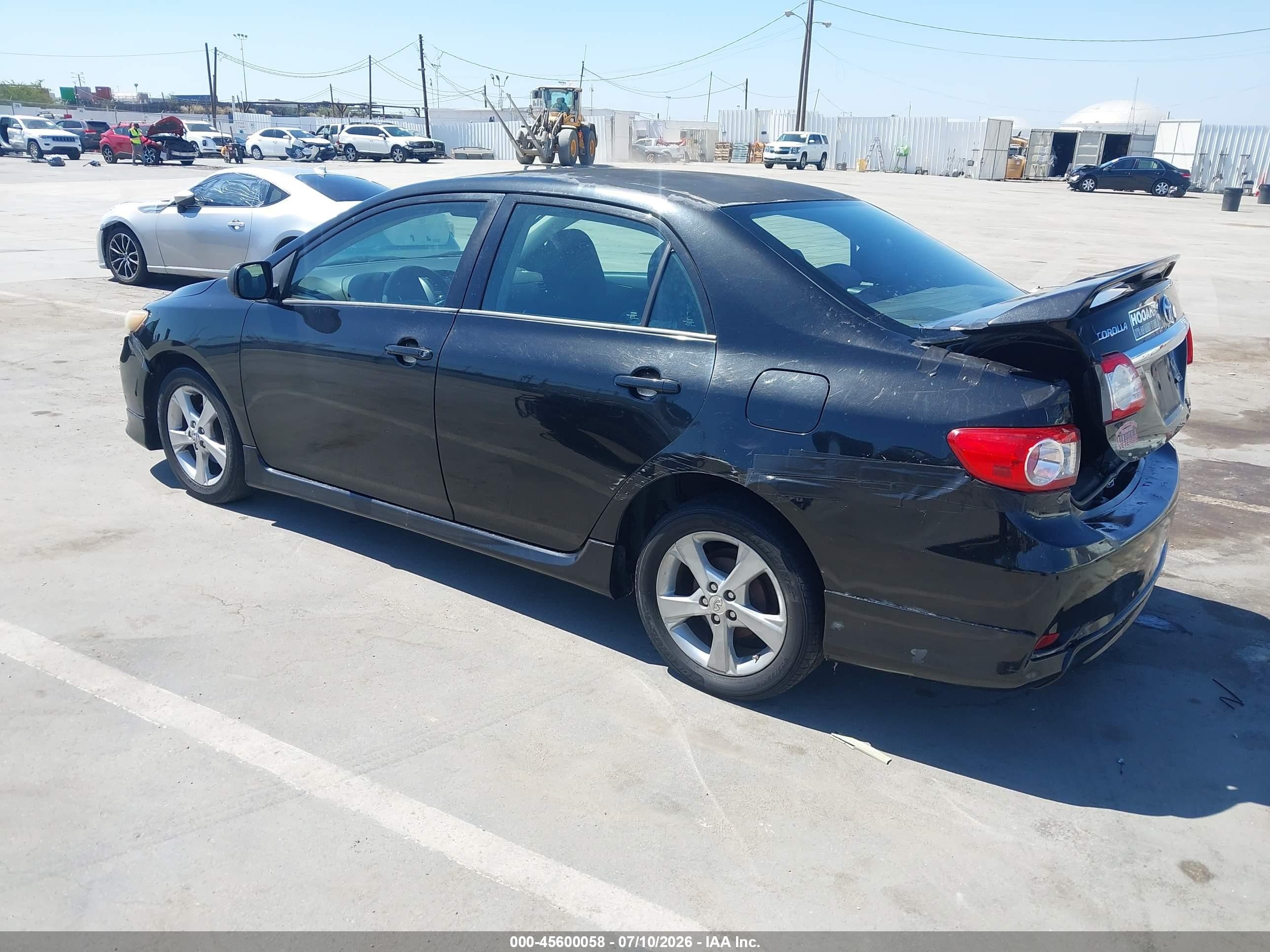 2011 Toyota Corolla S Black vin: 2T1BU4EE0BC617156