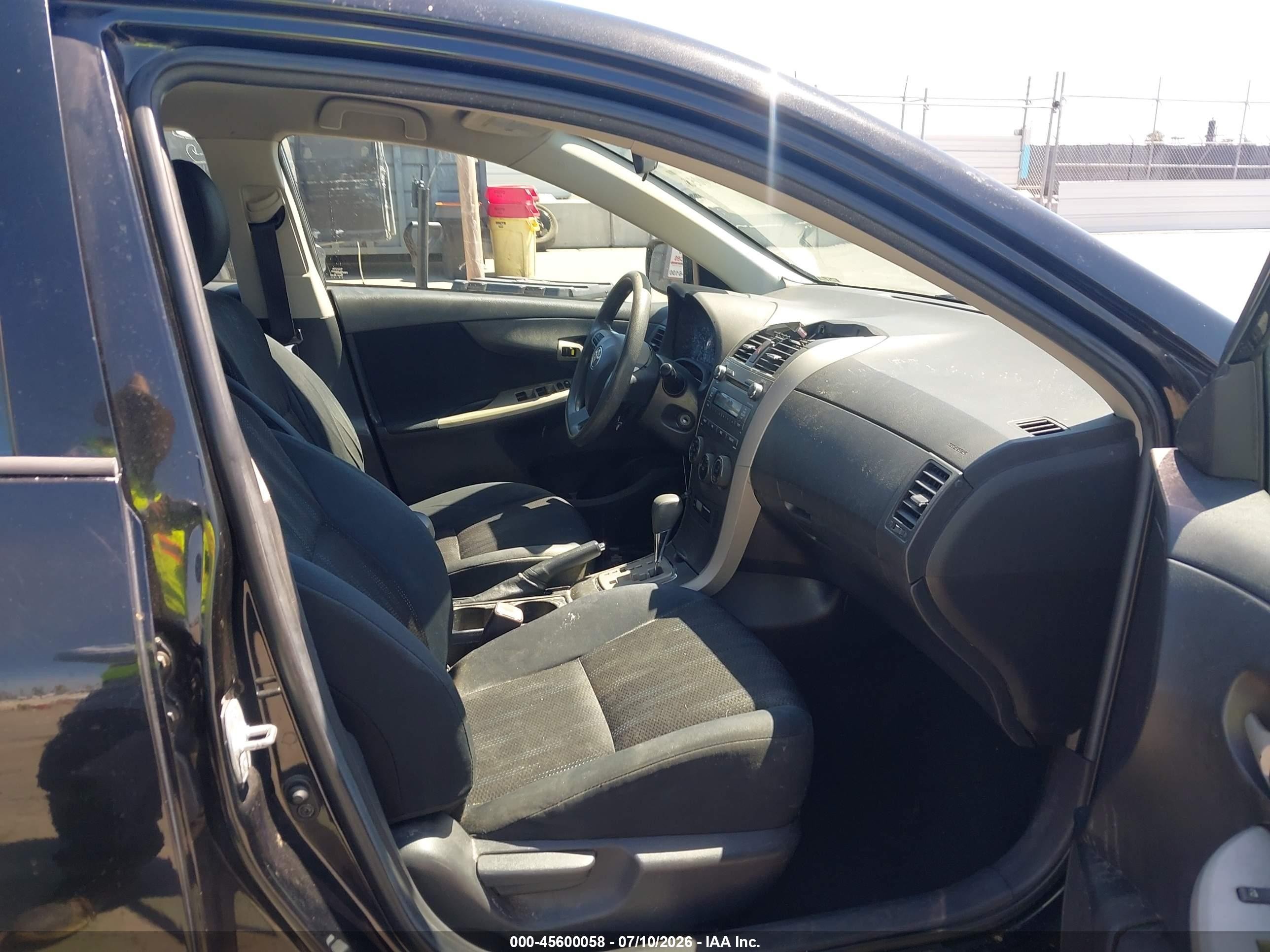 2011 Toyota Corolla S Black vin: 2T1BU4EE0BC617156