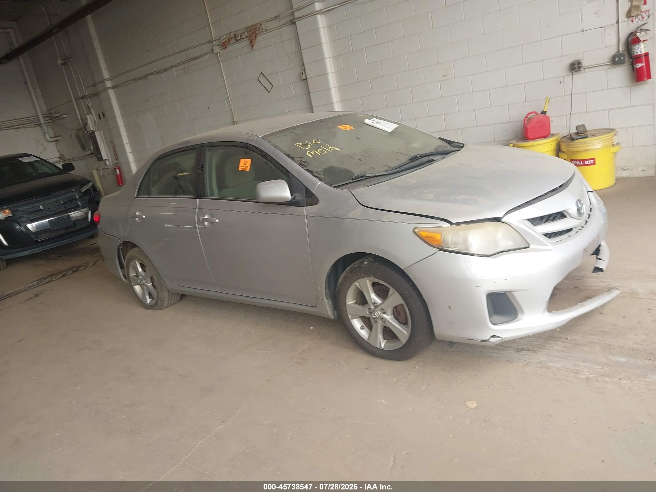 2011 Toyota Corolla Le Серебряный vin: 2T1BU4EE0BC627198