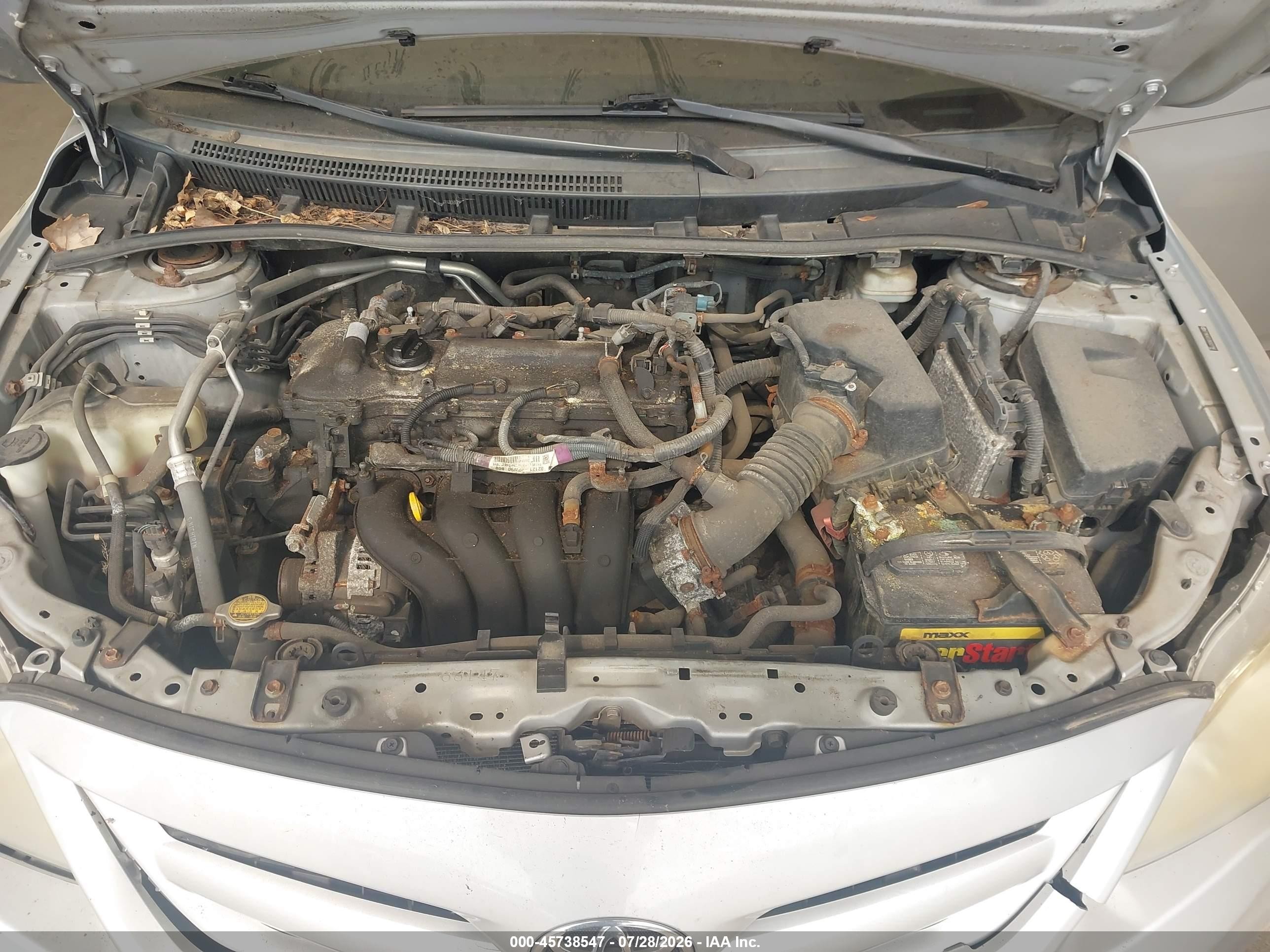 2011 Toyota Corolla Le Silver vin: 2T1BU4EE0BC627198