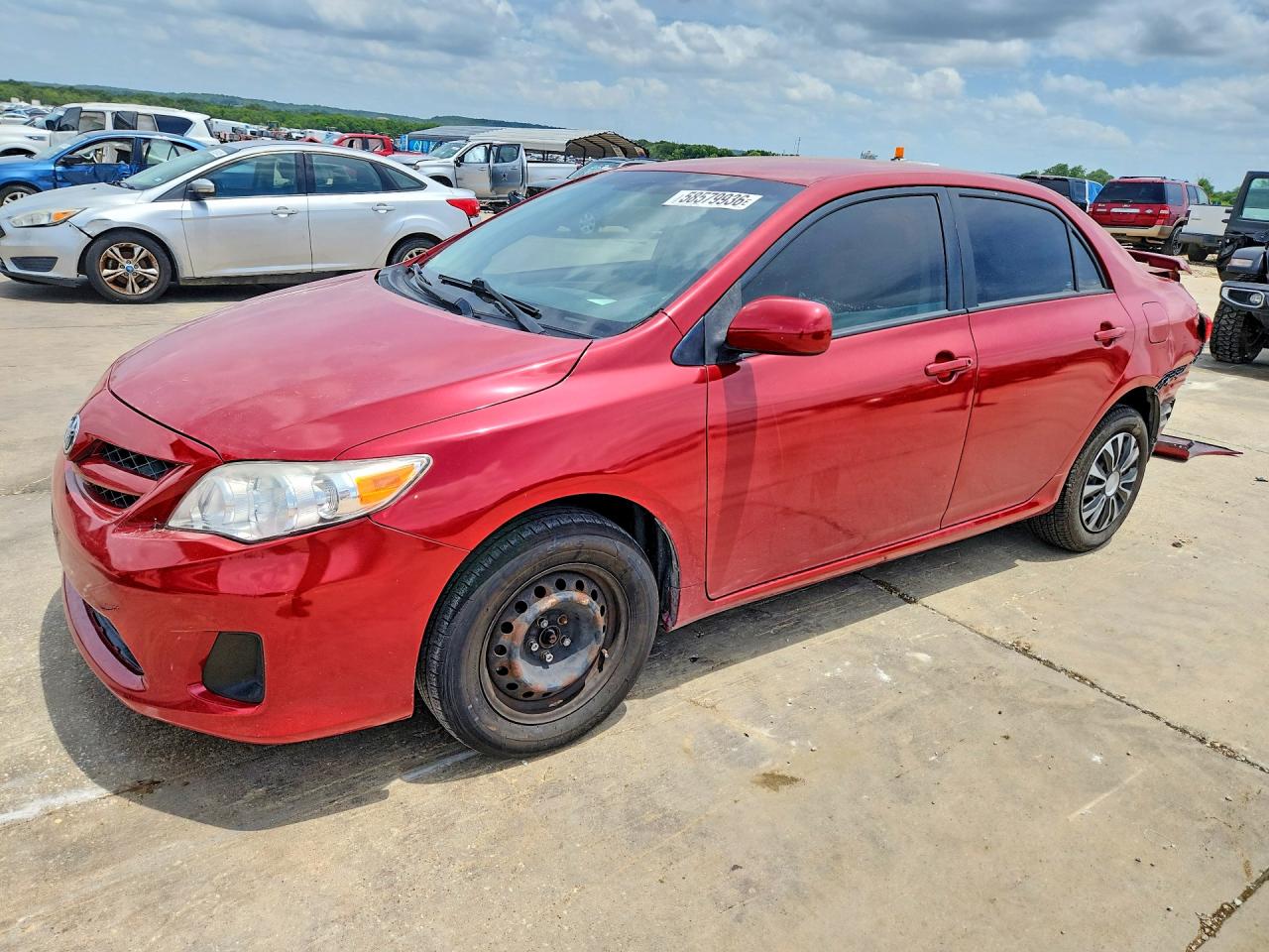 2011 Toyota Corolla Le Красный vin: 2T1BU4EE0BC628058