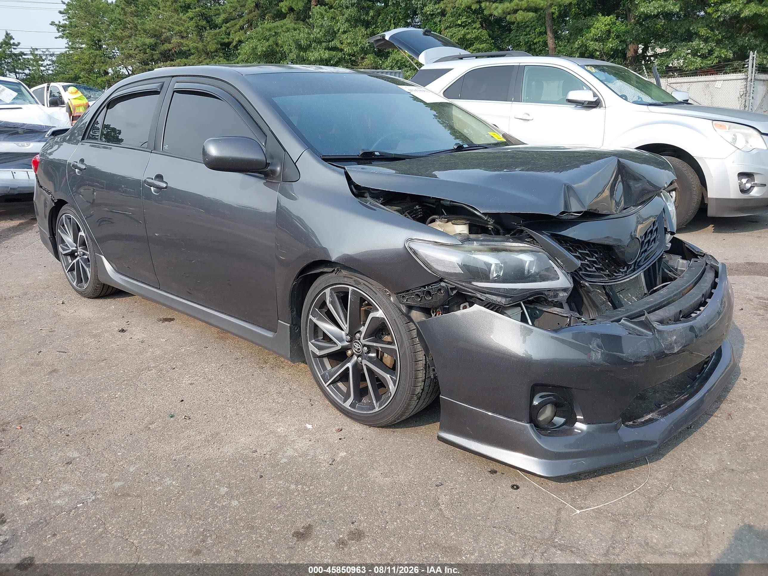 2011 Toyota Corolla S Gray vin: 2T1BU4EE0BC645426