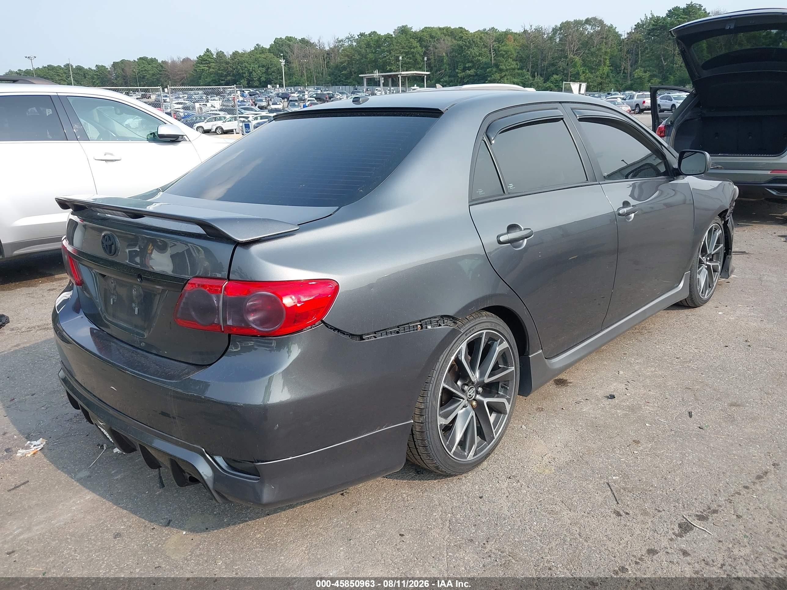 2011 Toyota Corolla S Gray vin: 2T1BU4EE0BC645426
