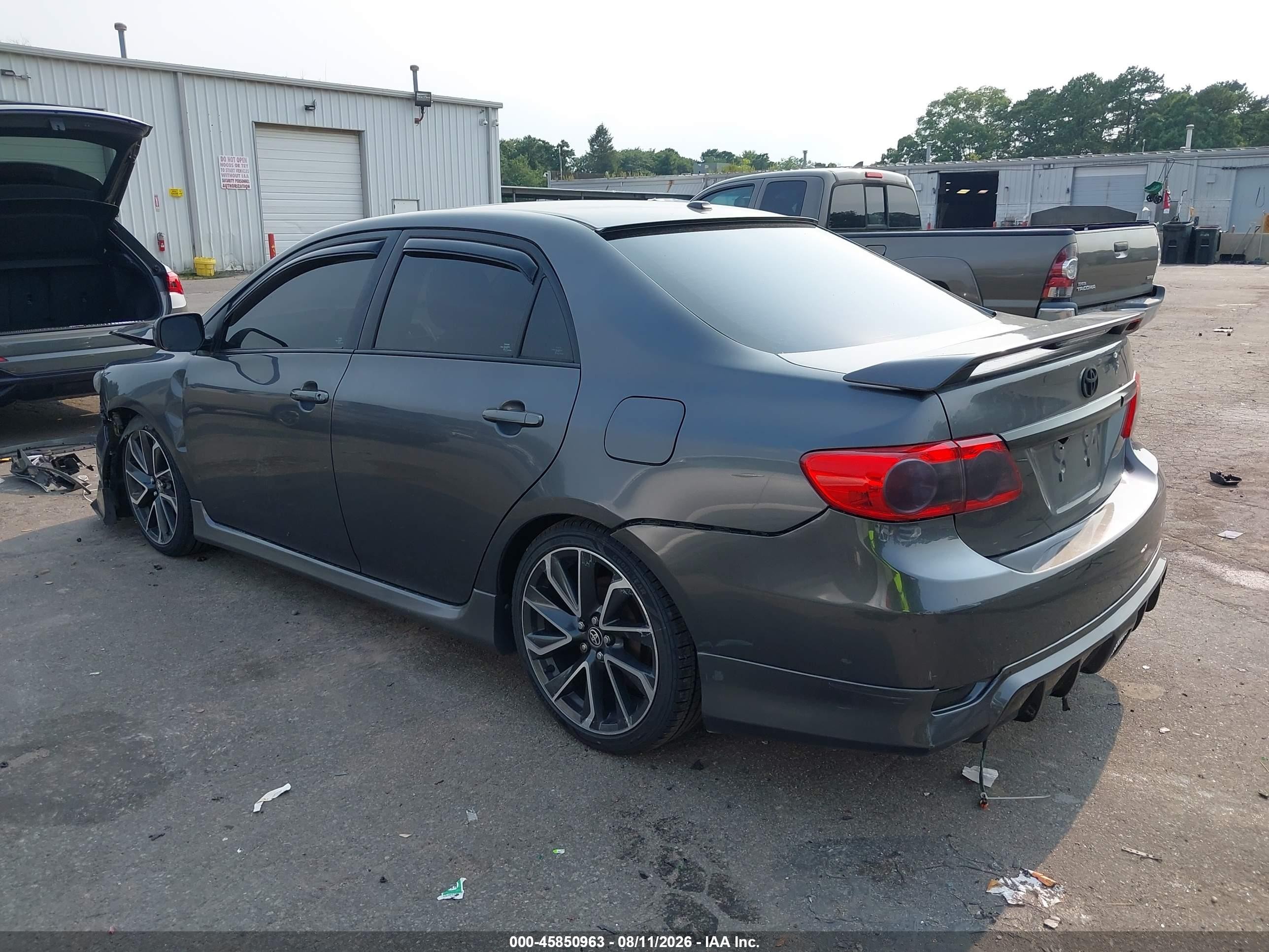 2011 Toyota Corolla S Gray vin: 2T1BU4EE0BC645426