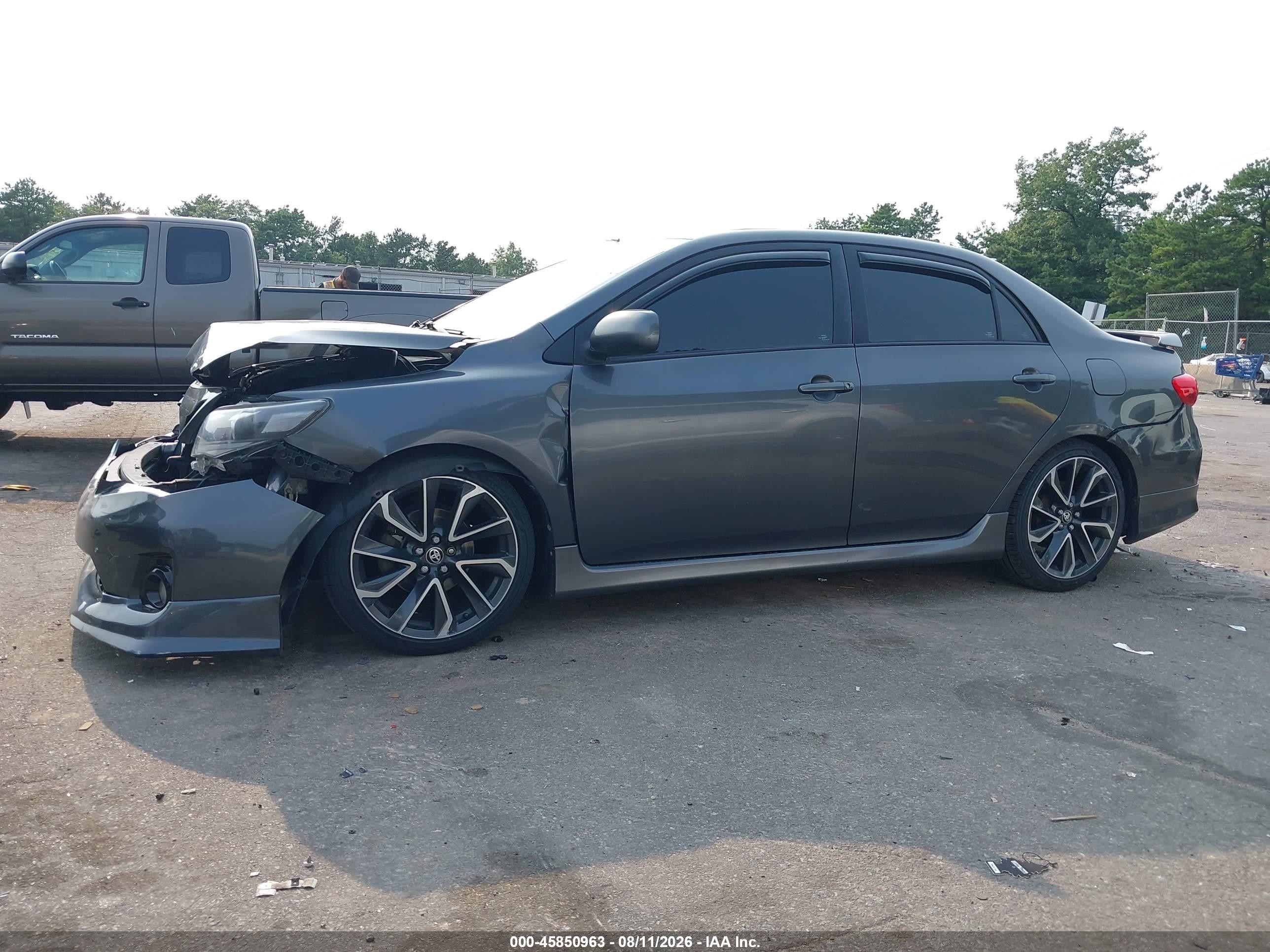 2011 Toyota Corolla S Gray vin: 2T1BU4EE0BC645426