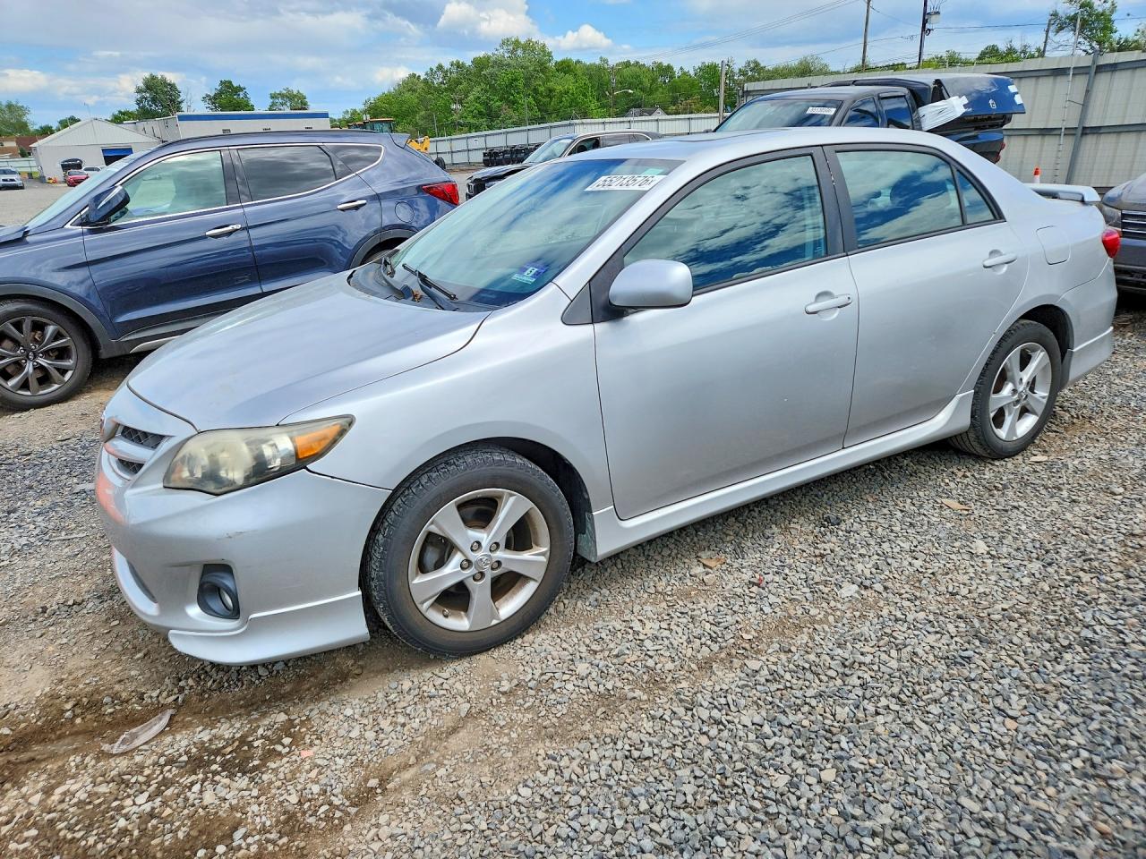 2011 Toyota Corolla S Silver vin: 2T1BU4EE0BC653509