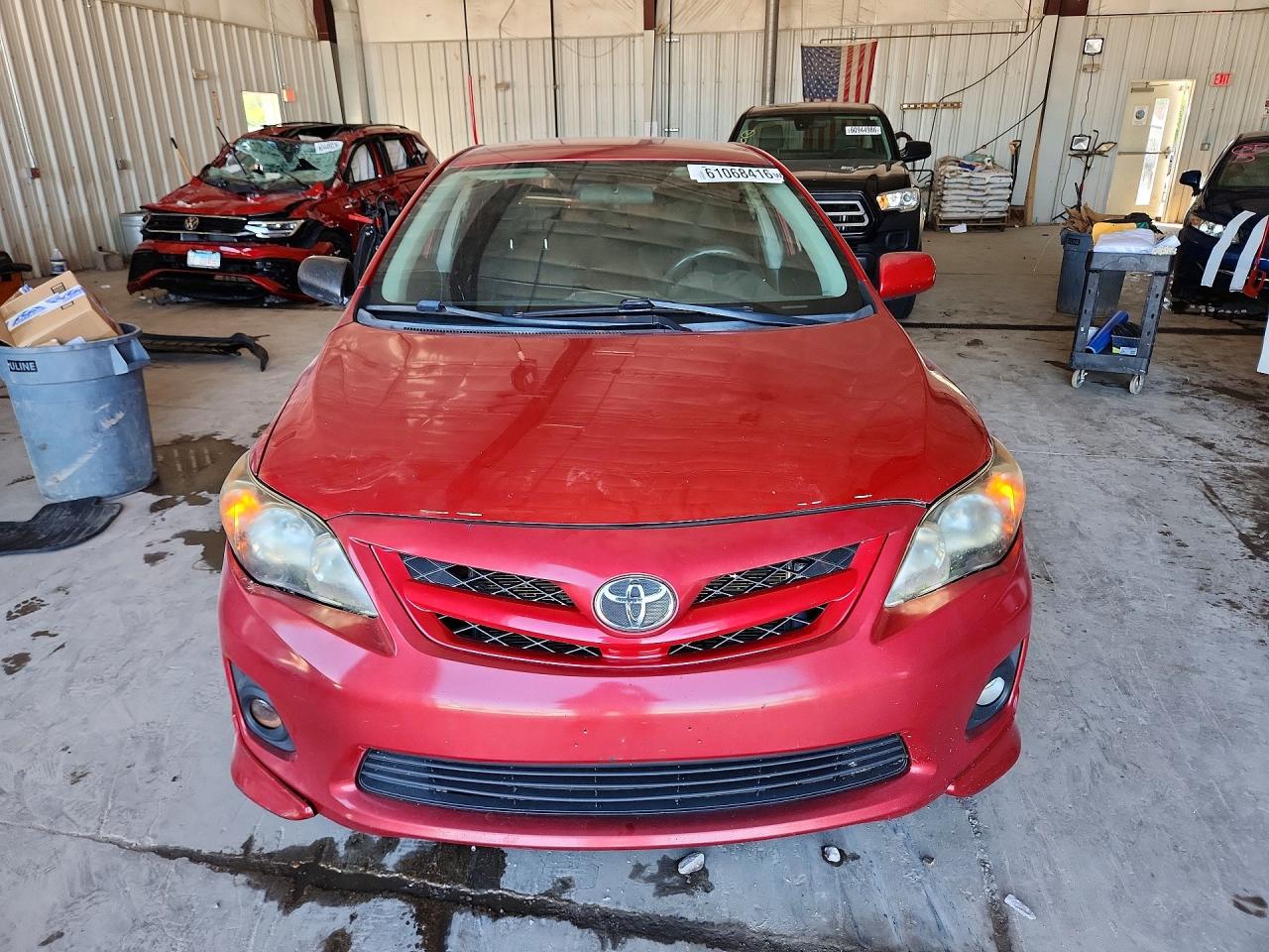 2011 Toyota Corolla S Red vin: 2T1BU4EE0BC665532