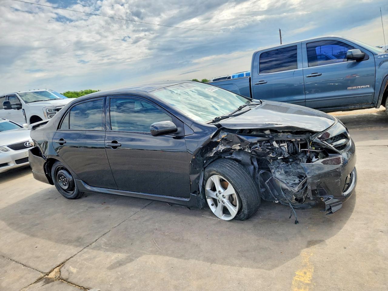 2011 Toyota Corolla S Black vin: 2T1BU4EE0BC666261