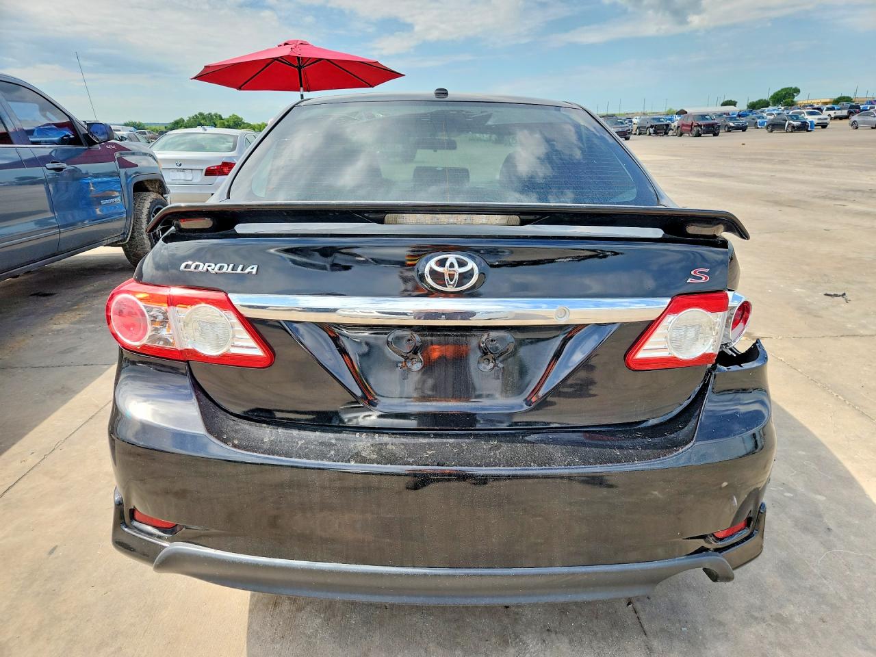 2011 Toyota Corolla S Black vin: 2T1BU4EE0BC666261