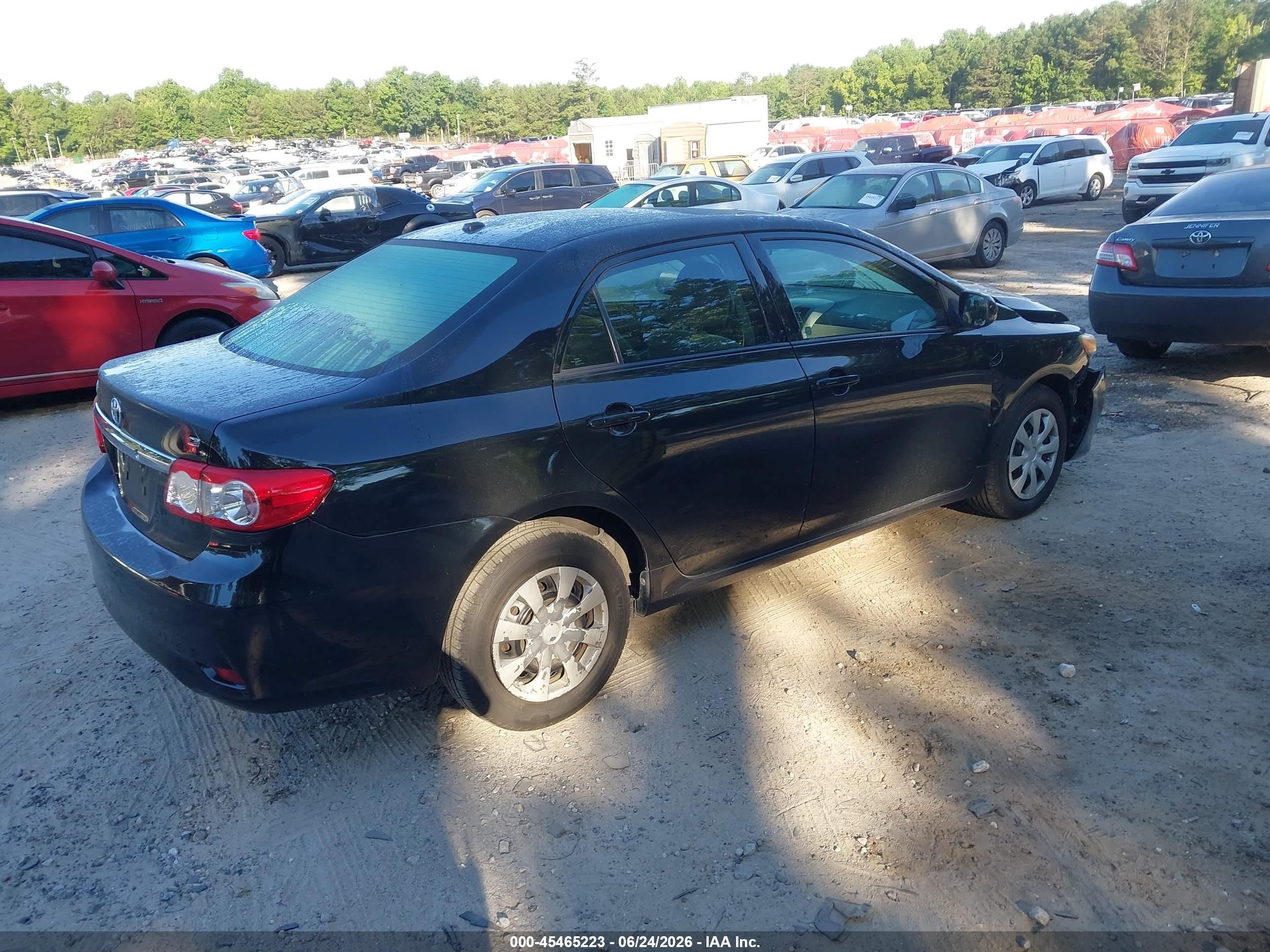 2011 Toyota Corolla Le Black vin: 2T1BU4EE0BC672951