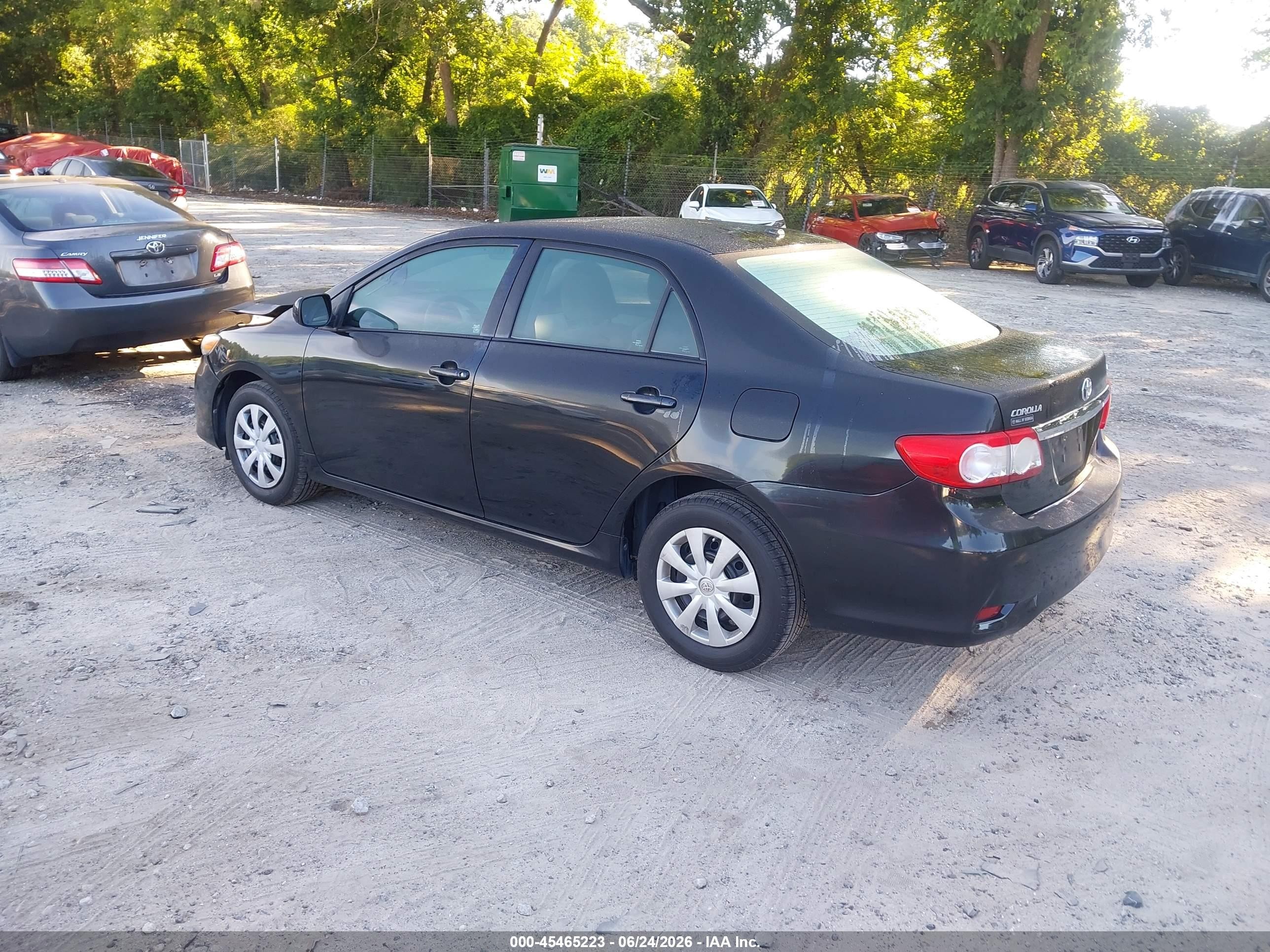 2011 Toyota Corolla Le Black vin: 2T1BU4EE0BC672951