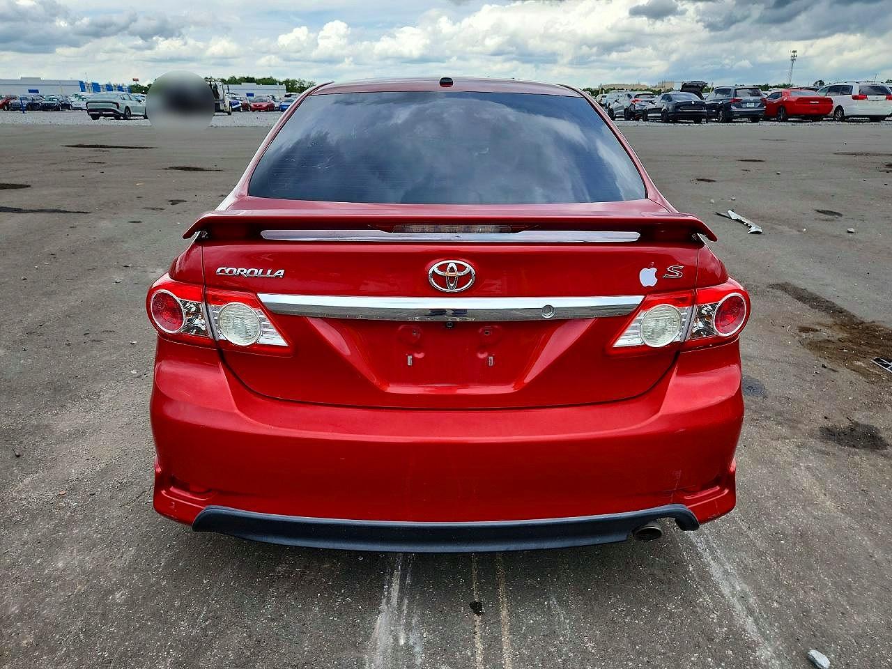2011 Toyota Corolla S Red vin: 2T1BU4EE0BC675218