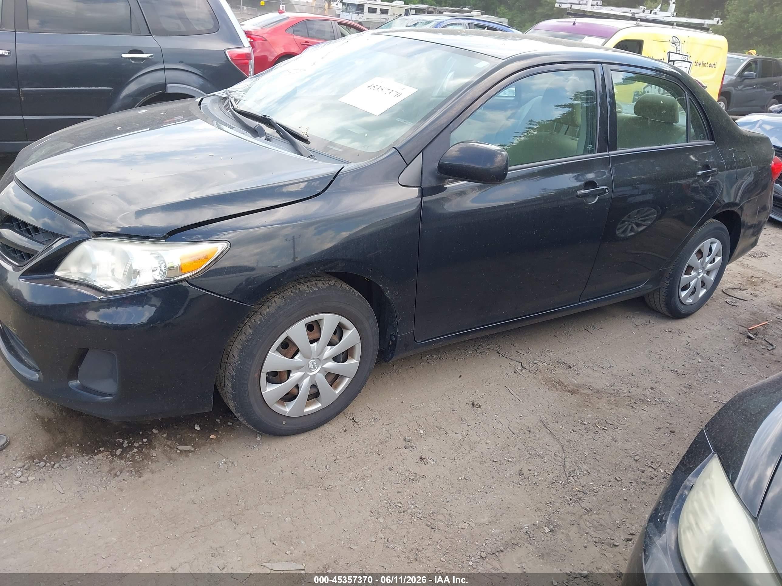 2011 Toyota Corolla Le Black vin: 2T1BU4EE0BC679785