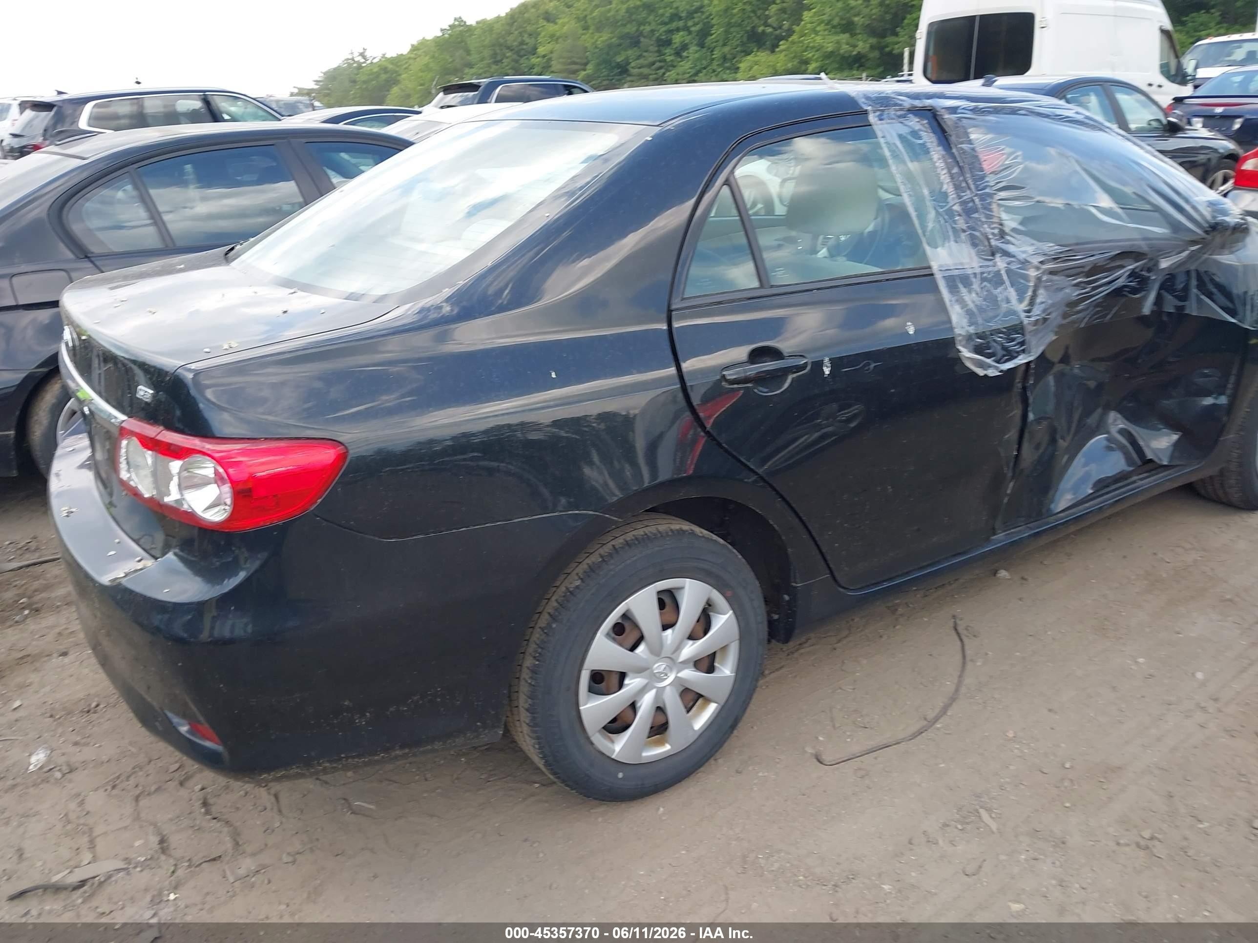 2011 Toyota Corolla Le Black vin: 2T1BU4EE0BC679785