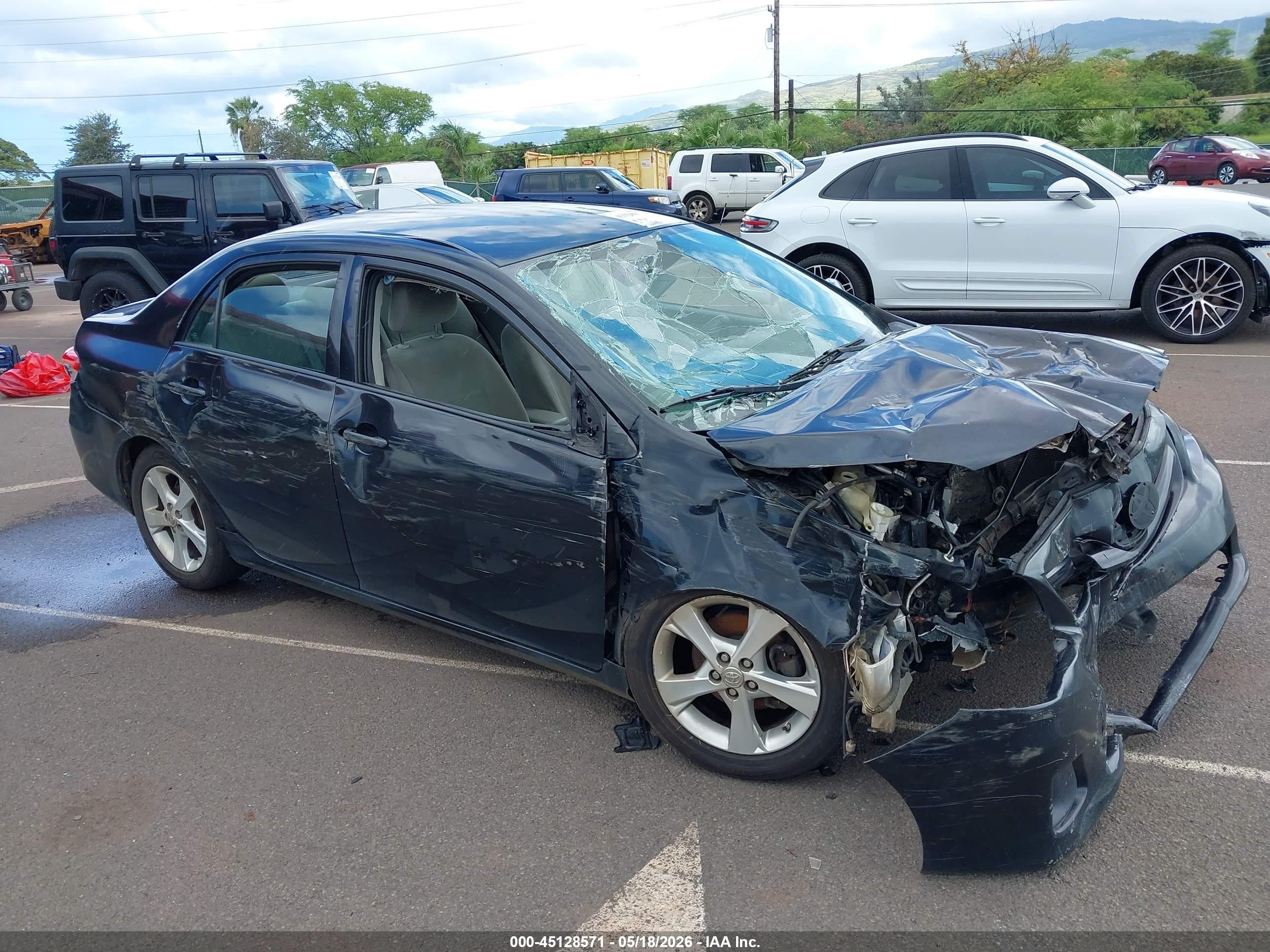 2011 Toyota Corolla Le Черный vin: 2T1BU4EE0BC689216