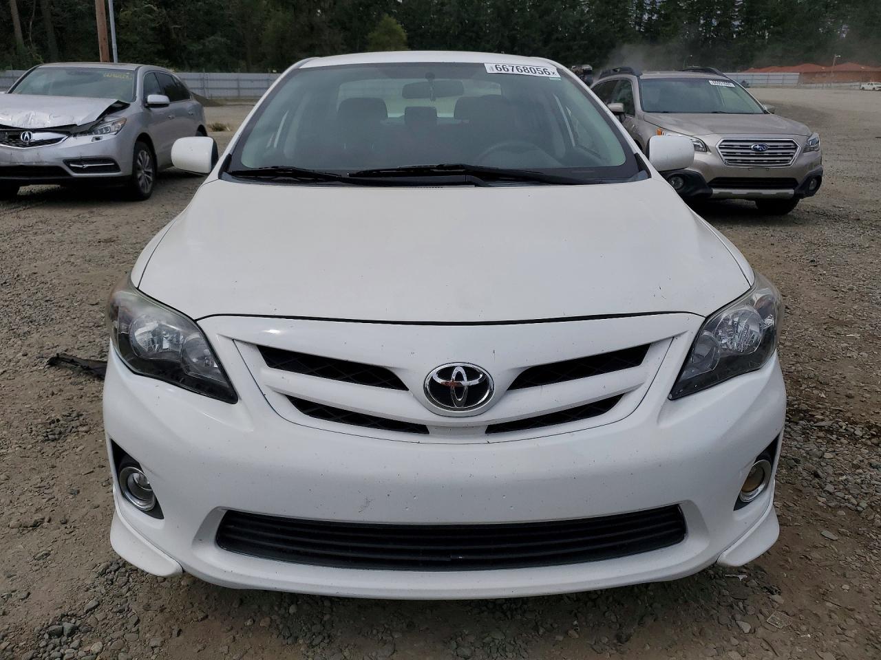 2011 Toyota Corolla S White vin: 2T1BU4EE0BC693315