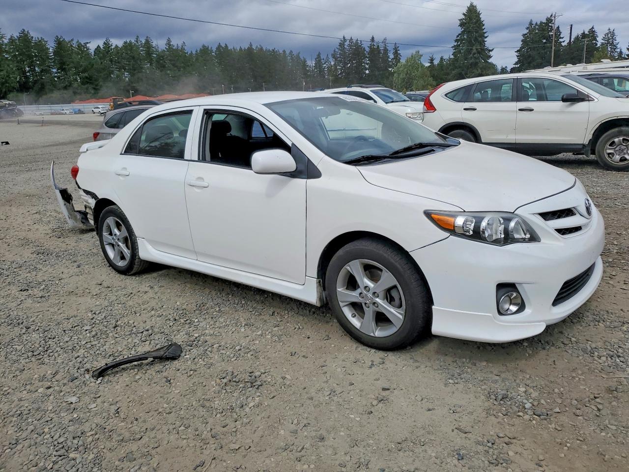 2011 Toyota Corolla S White vin: 2T1BU4EE0BC693315