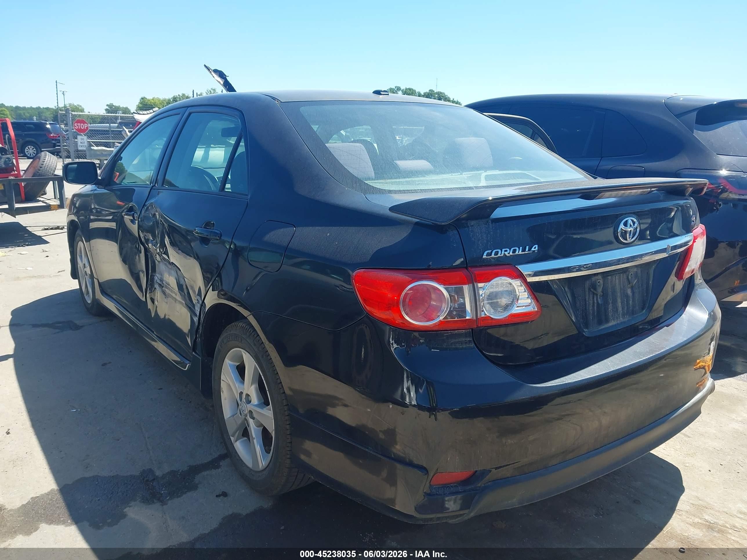 2011 Toyota Corolla S Black vin: 2T1BU4EE0BC701798
