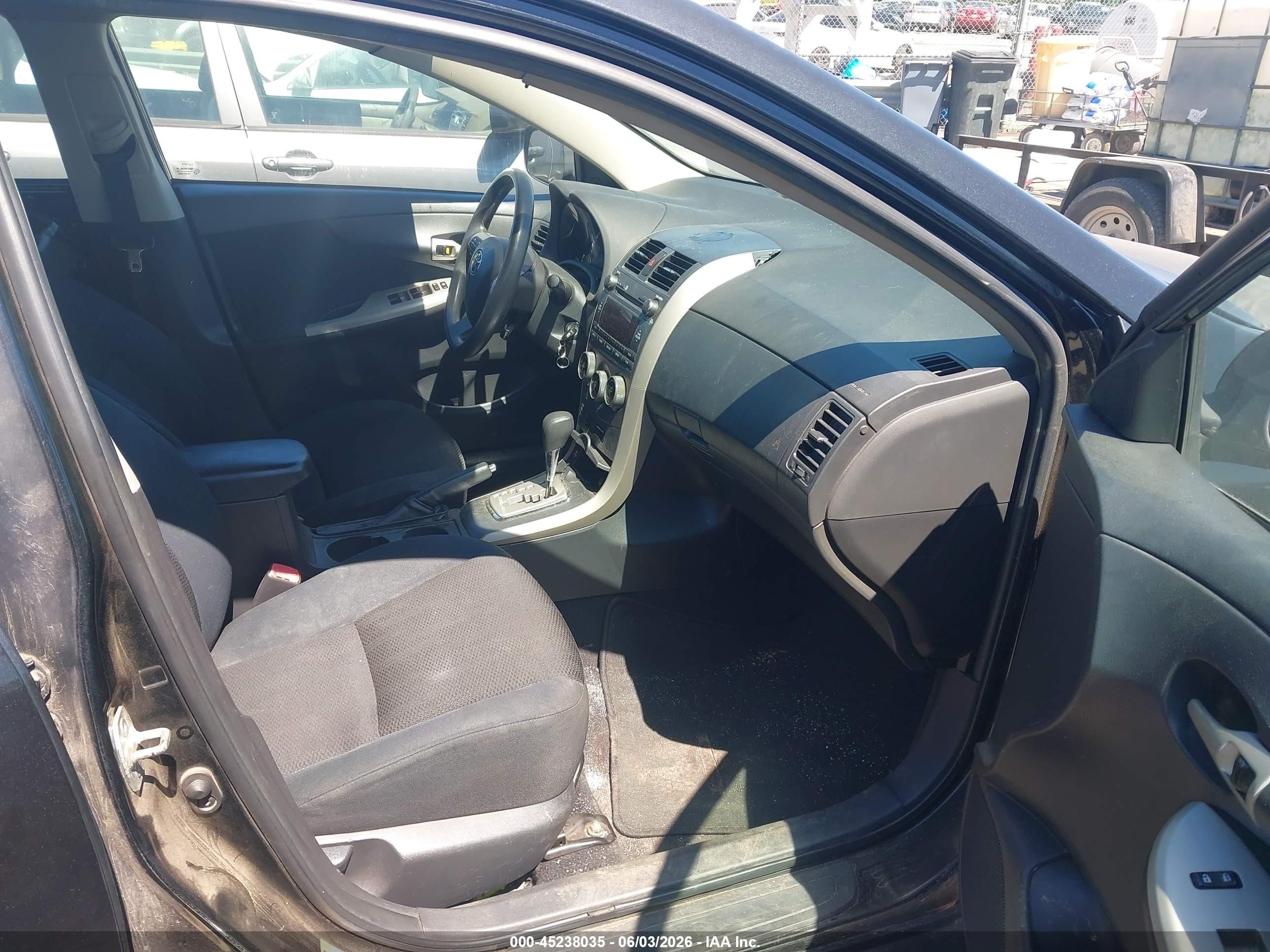 2011 Toyota Corolla S Black vin: 2T1BU4EE0BC701798