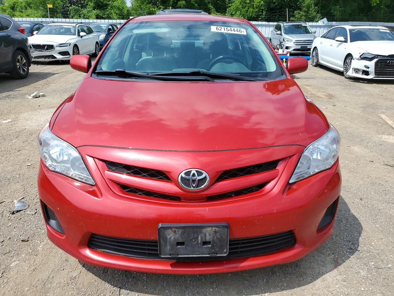 2011 Toyota Corolla Base Red vin: 2T1BU4EE0BC707293