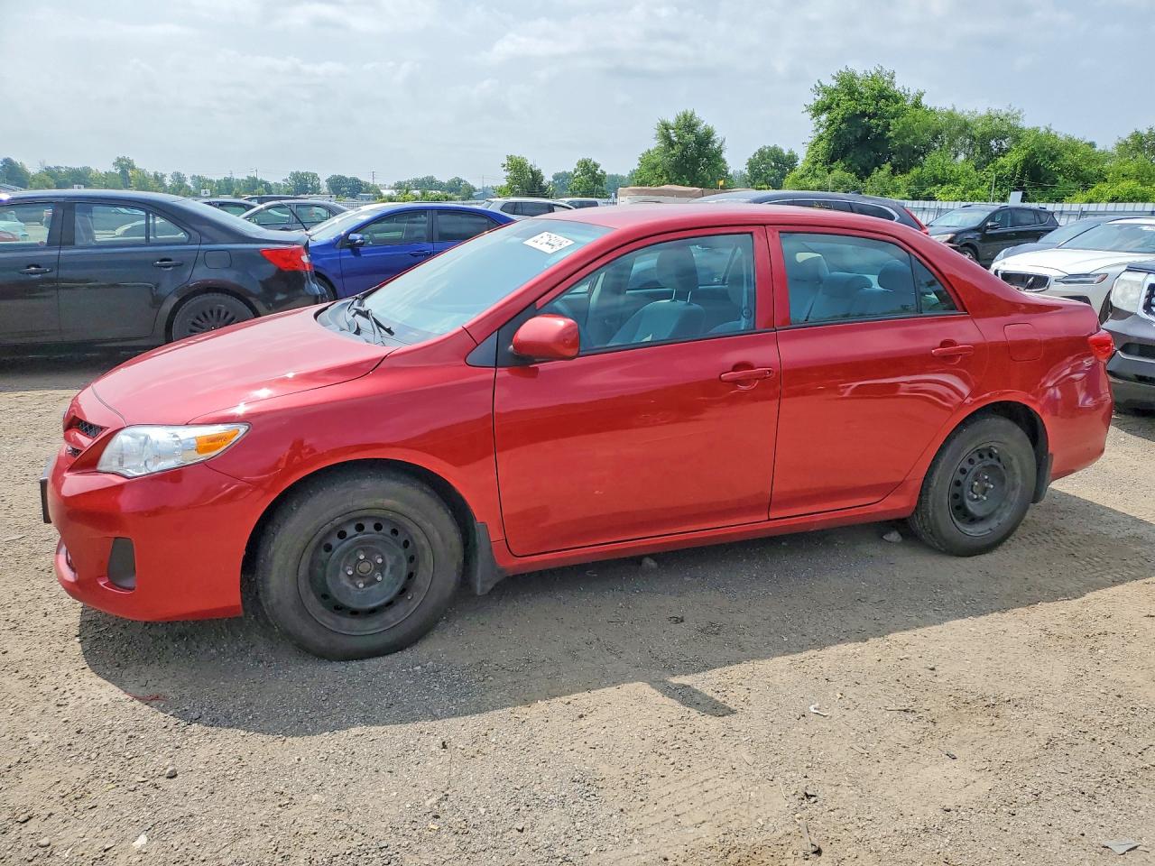 2011 Toyota Corolla Base Red vin: 2T1BU4EE0BC707293