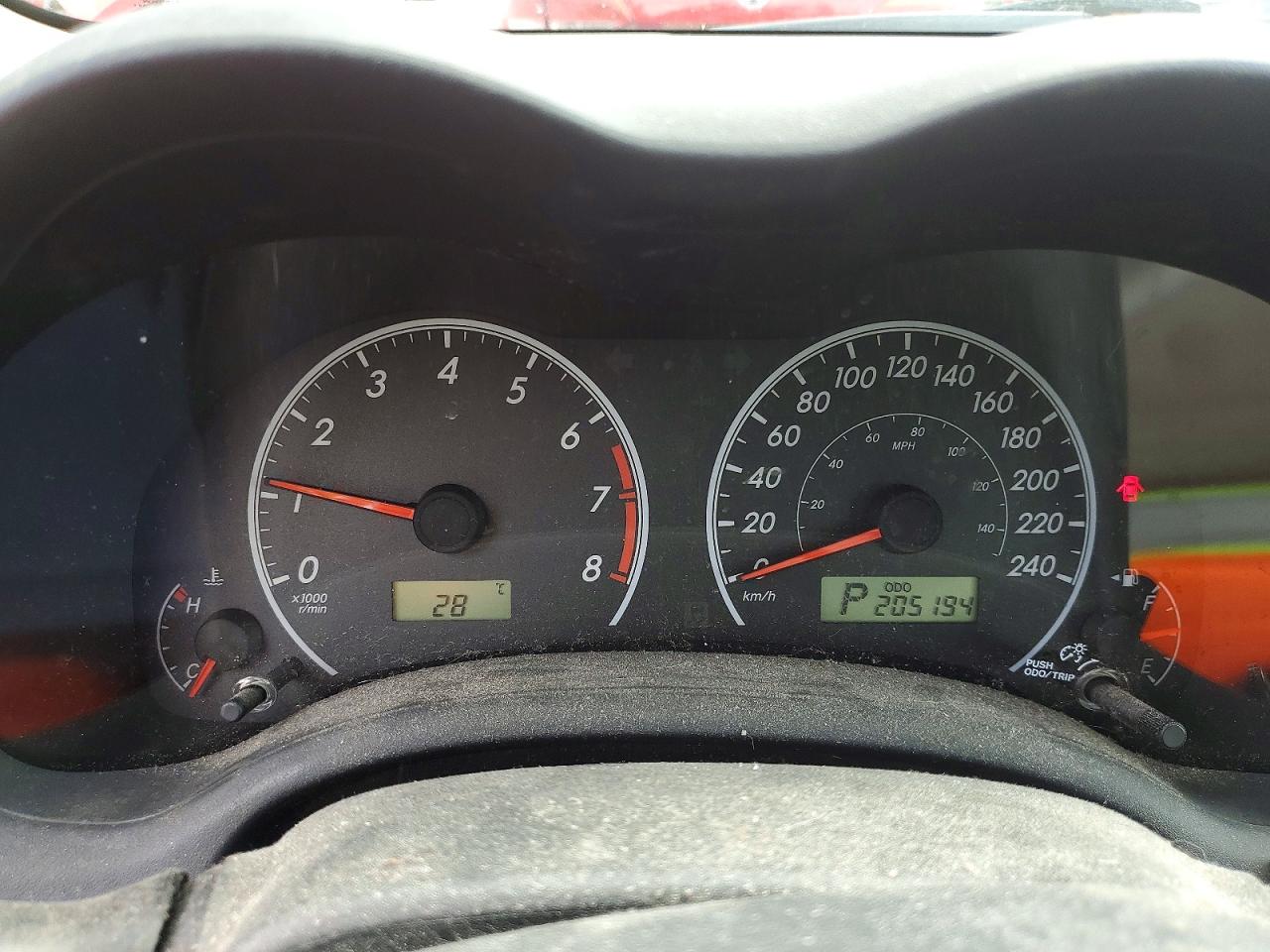 2011 Toyota Corolla Base Red vin: 2T1BU4EE0BC707293