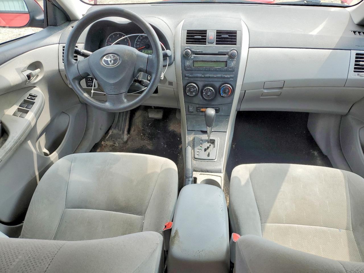 2011 Toyota Corolla Base Red vin: 2T1BU4EE0BC707293