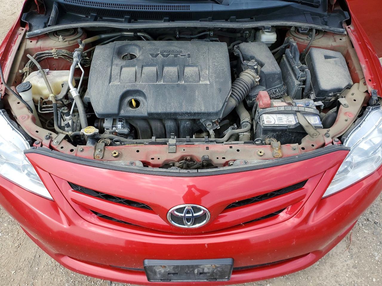 2011 Toyota Corolla Base Red vin: 2T1BU4EE0BC707293