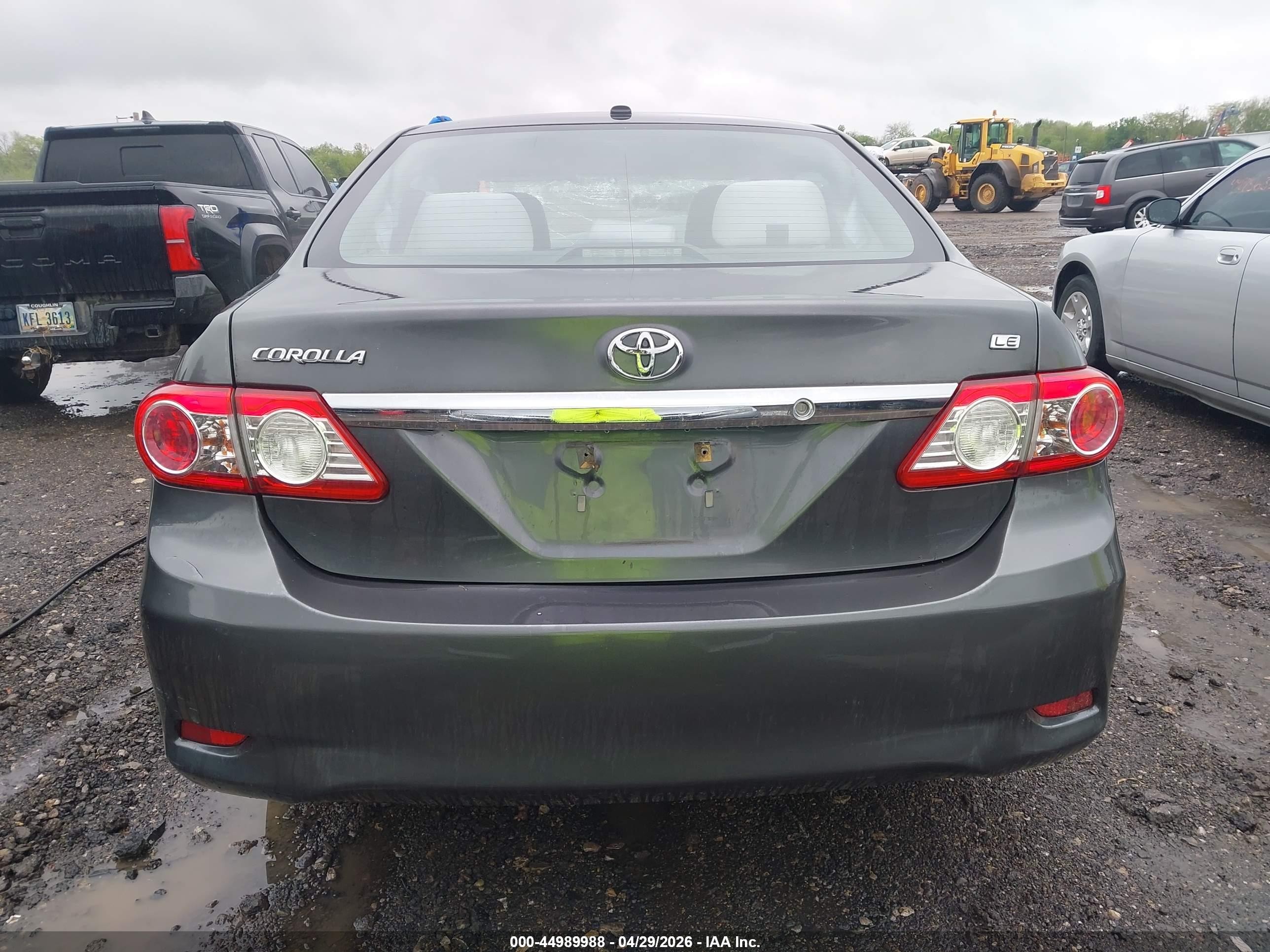 2011 Toyota Corolla Le Gray vin: 2T1BU4EE0BC715541