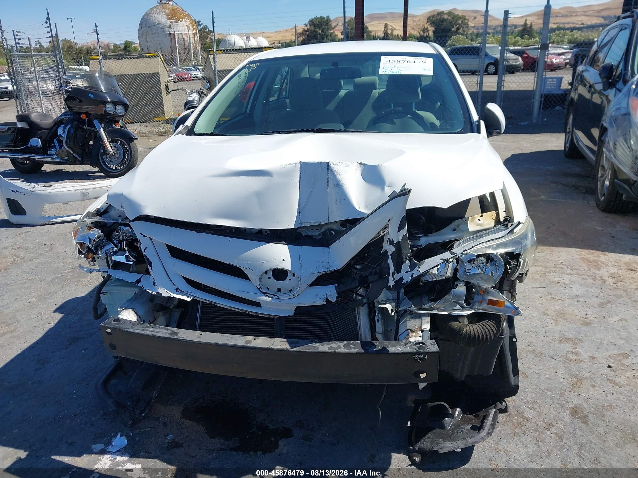 2012 Toyota Corolla Le White vin: 2T1BU4EE0CC758049
