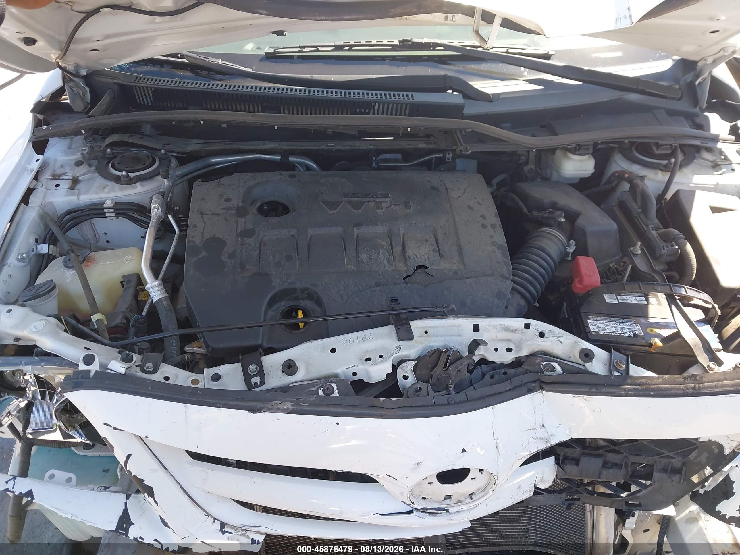 2012 Toyota Corolla Le White vin: 2T1BU4EE0CC758049