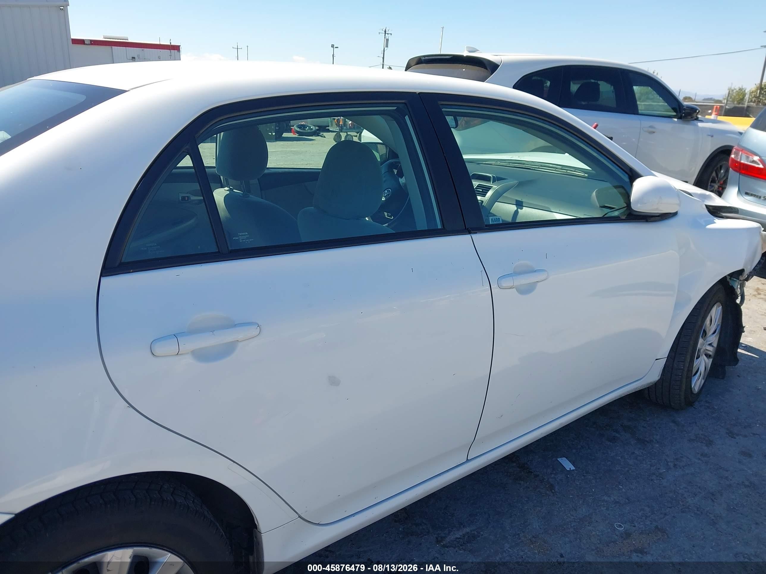 2012 Toyota Corolla Le White vin: 2T1BU4EE0CC758049