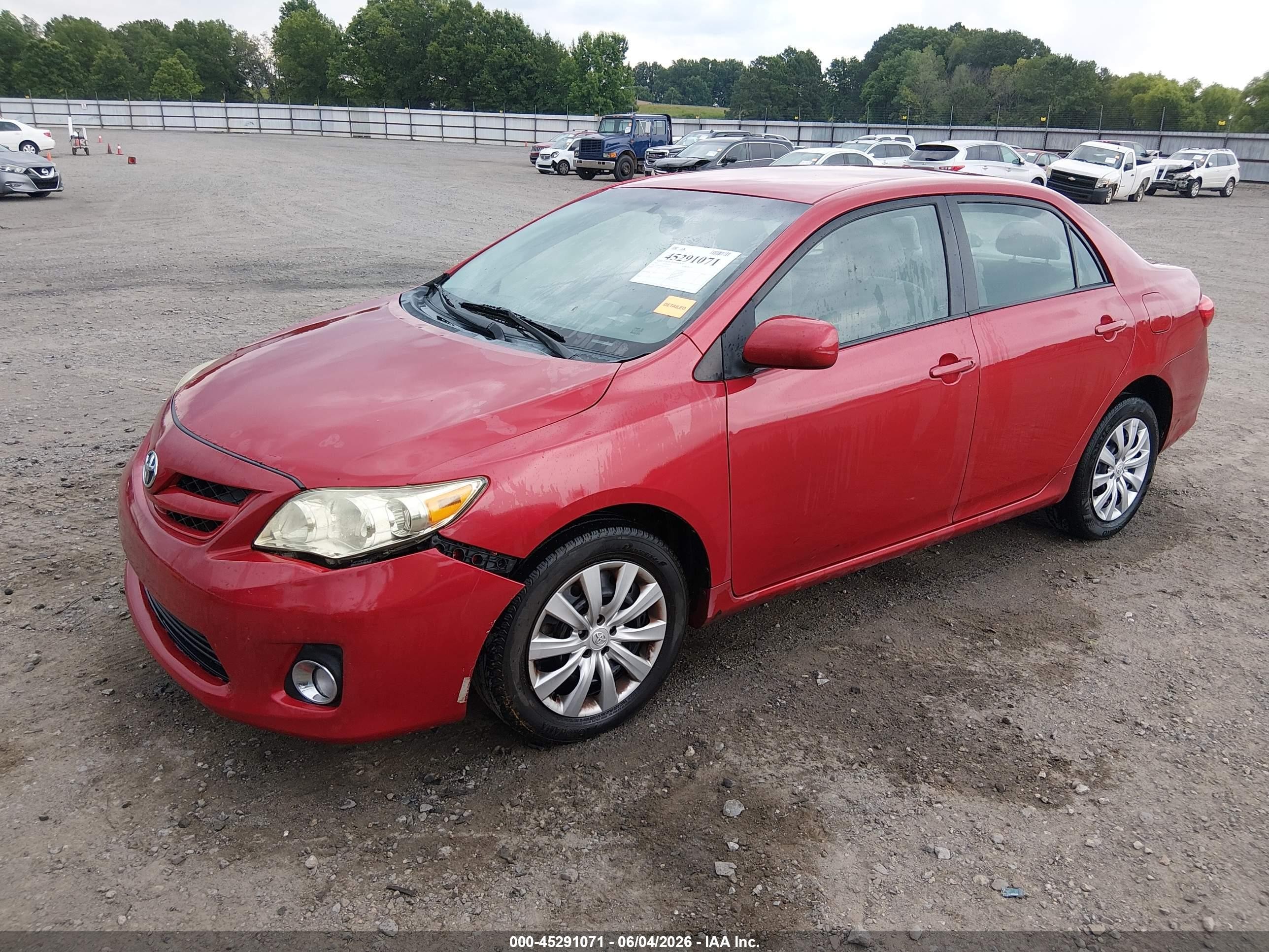 2012 Toyota Corolla Le Red vin: 2T1BU4EE0CC760710