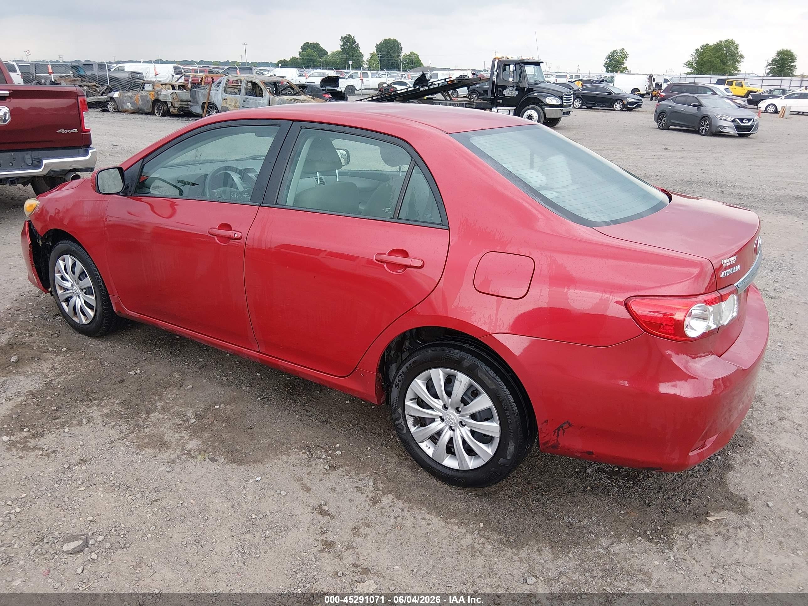 2012 Toyota Corolla Le Red vin: 2T1BU4EE0CC760710