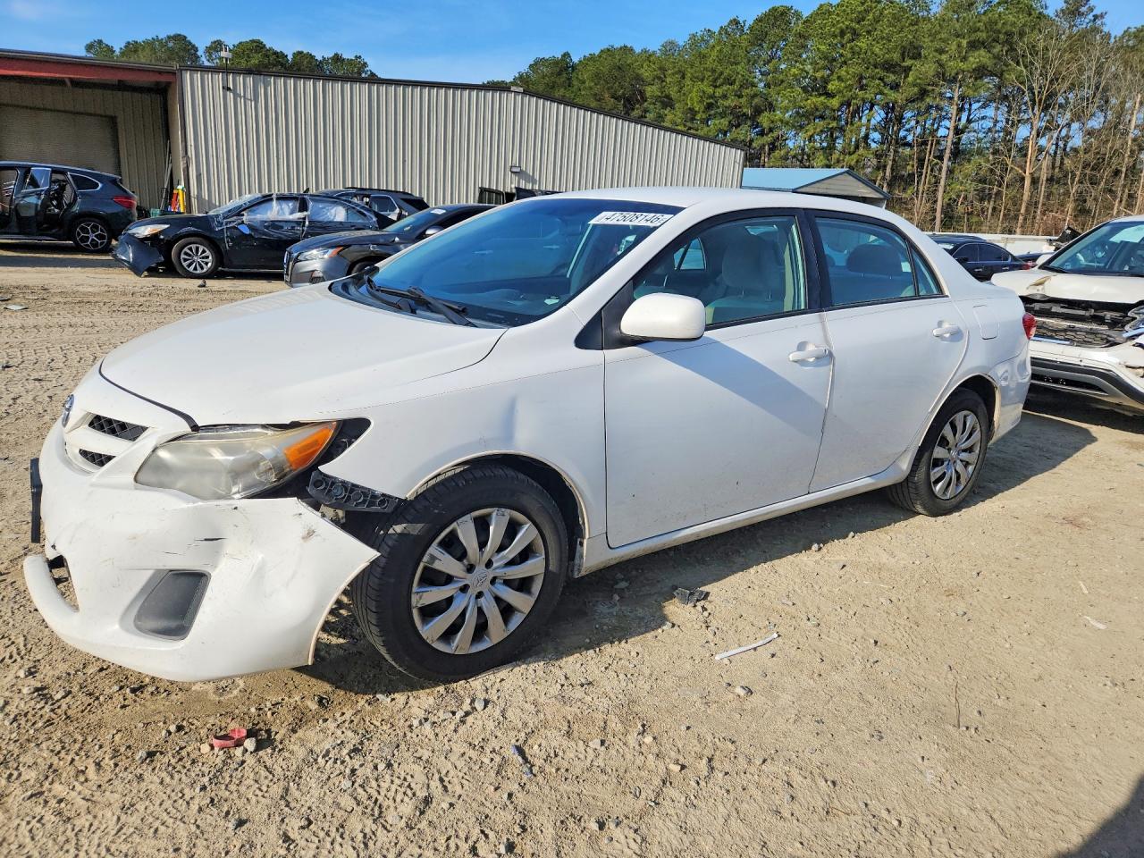 2012 Toyota Corolla Le White vin: 2T1BU4EE0CC765020