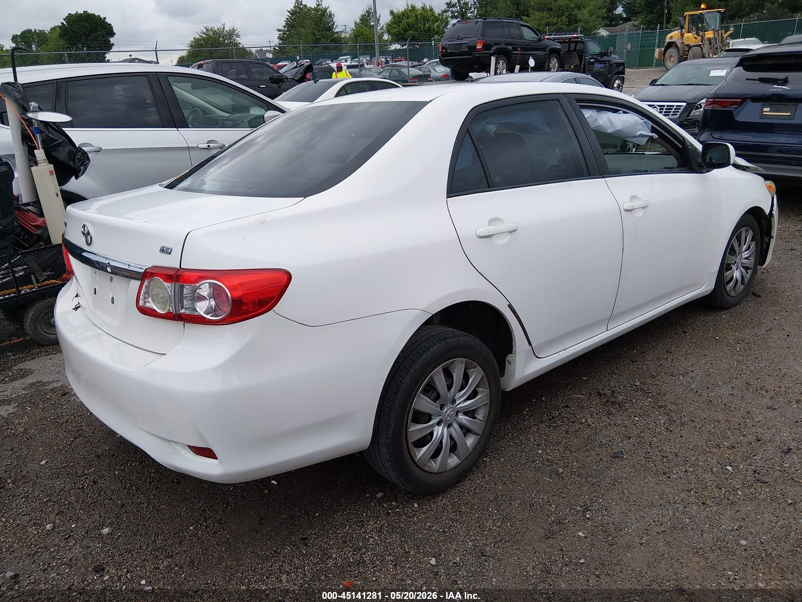 2012 Toyota Corolla Le White vin: 2T1BU4EE0CC766314